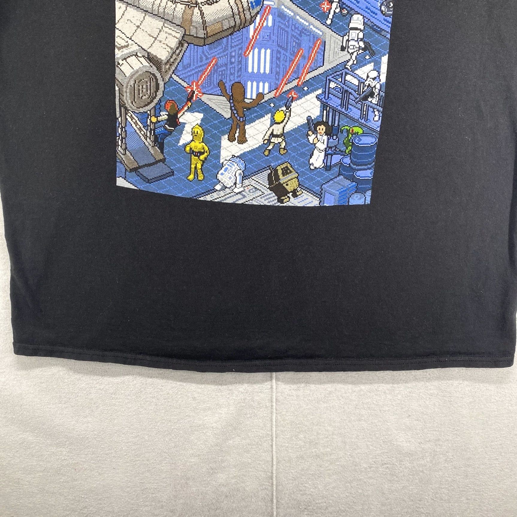 Vintage Star Wars T-Shirt Men Large Darth Vader Graphic 90s Black Cotton Crew Neck Short Sleeve Size US L / EU 52-54 / 3 - 5 Thumbnail