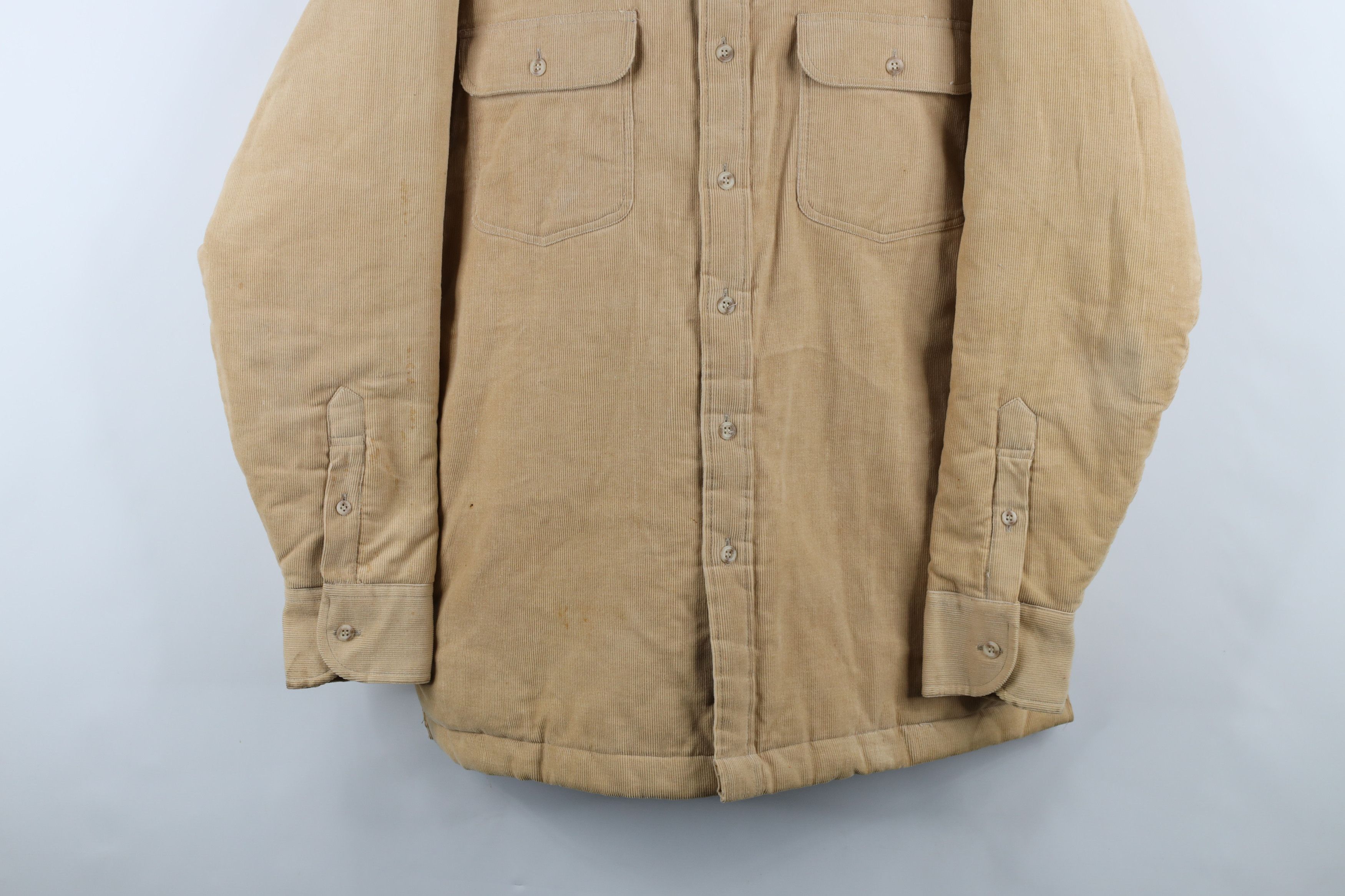 Vintage Vintage 70s Streetwear Corduroy Shirt Jacket Jac Shirt Size US L / EU 52-54 / 3 - 3 Thumbnail