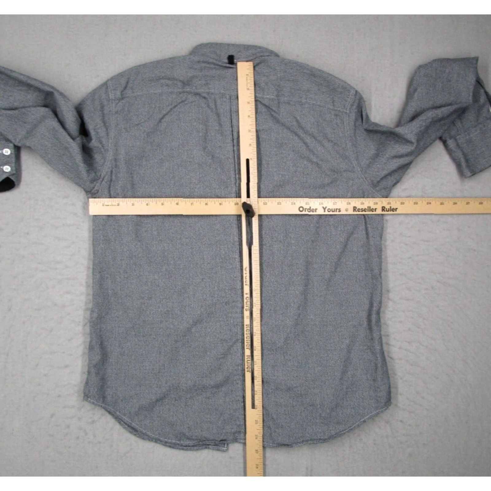 Rag & Bone Rag & Bone Shirt Mens Large Gray Slim Fit Button Up Designer Casual Work Flip Cuff Size US L / EU 52-54 / 3 - 5 Thumbnail