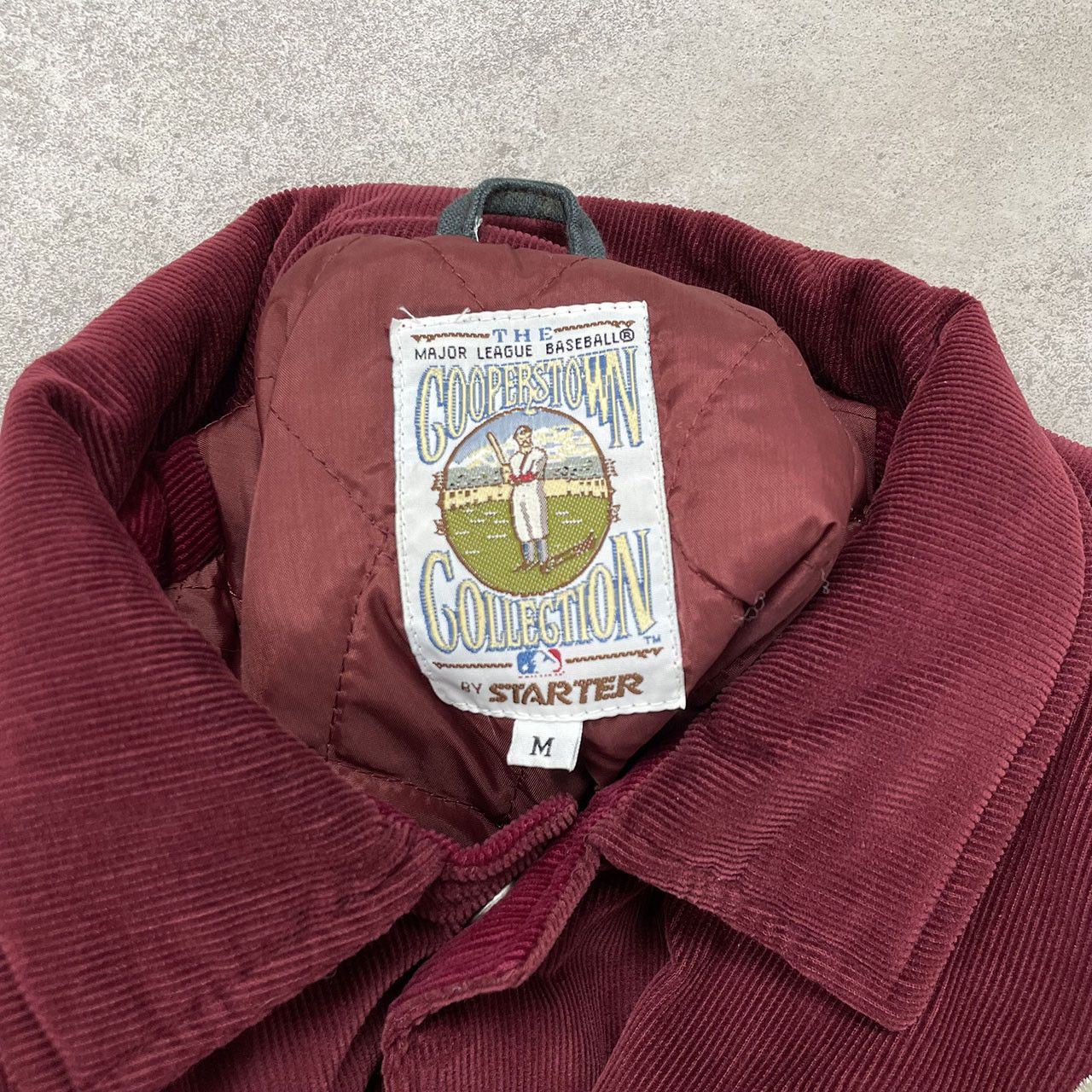 MLB × Starter × Vintage CLEVELAND INDIANS COOPERSTOWN CORDUROY JACKET CHIEF WAHOO Size US M / EU 48-50 / 2 - 6 Thumbnail