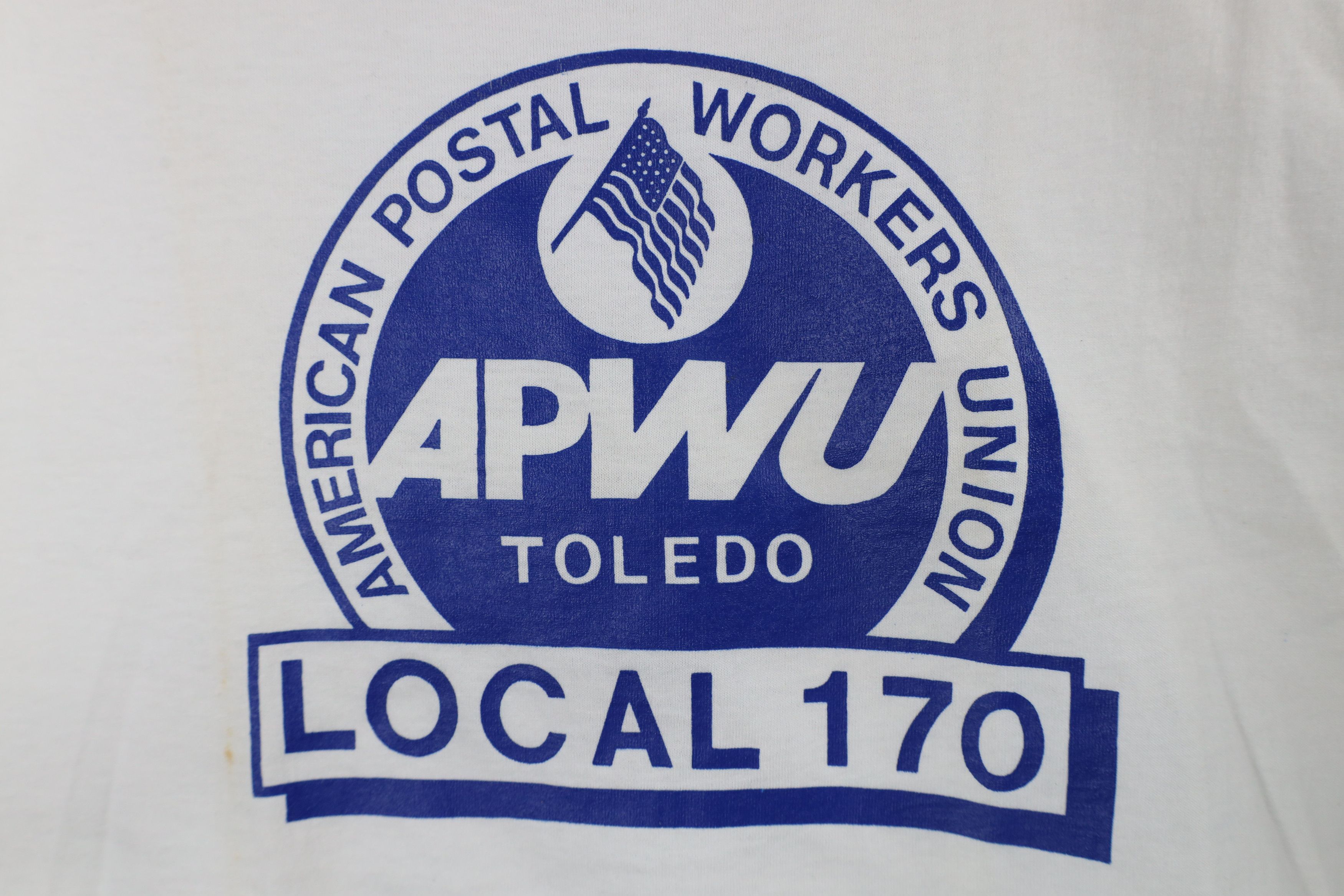 Vintage Vintage 90s Streetwear Workers Union T-Shirt White USA Size US L / EU 52-54 / 3 - 4 Thumbnail