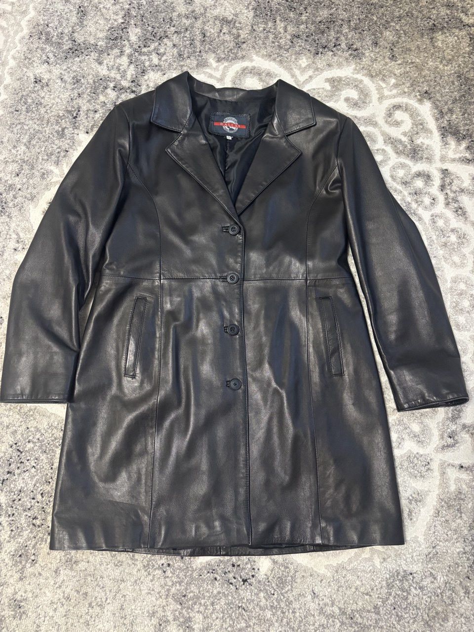 Vintage Vintage Dallas Black Leather Blazer/Coat Vera Lavorazione Size US L / EU 52-54 / 3 - 8 Thumbnail
