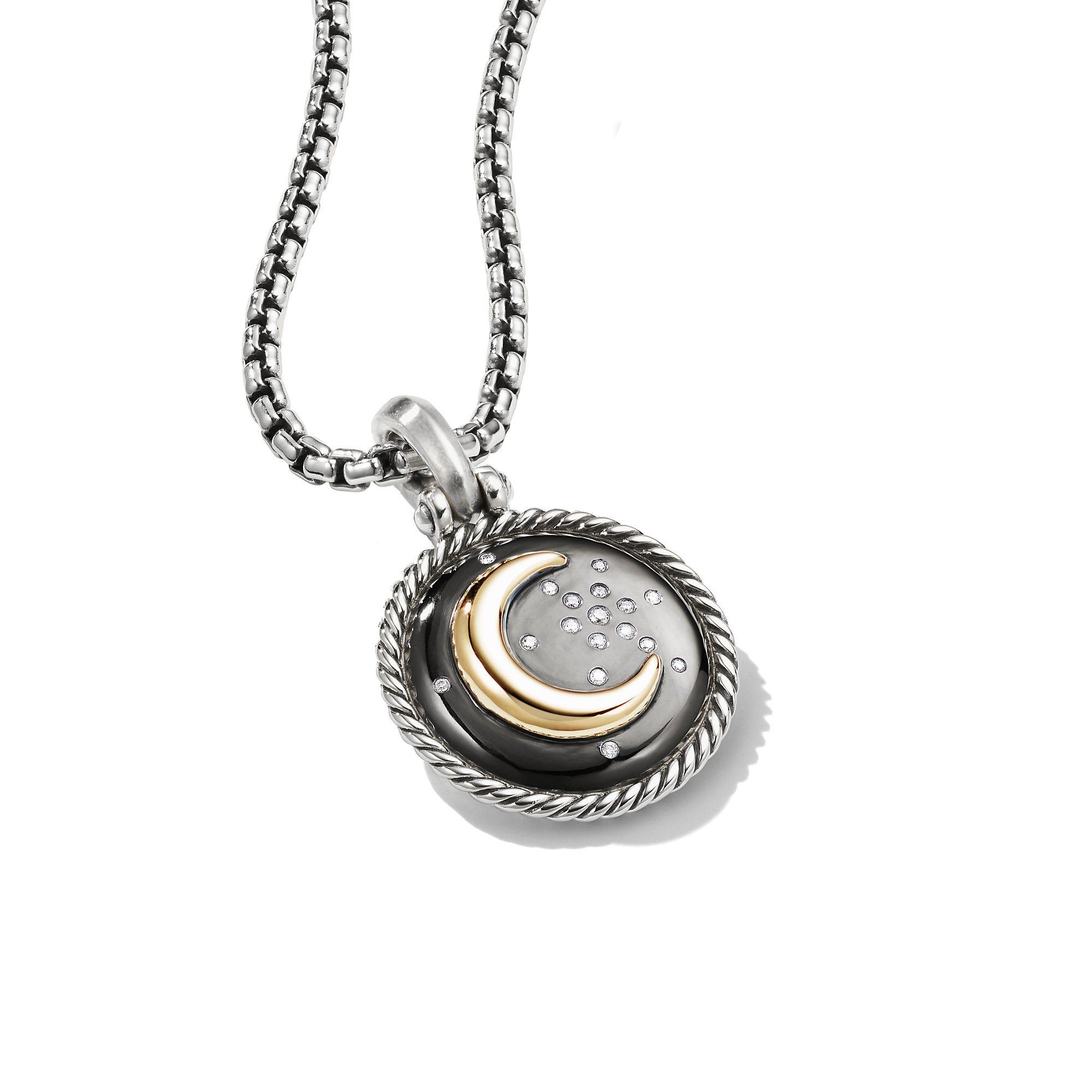 David Yurman o1w1db10525 D13331D Amulet in Silver with 18K Gold & Diamond Size ONE SIZE - 3 Thumbnail