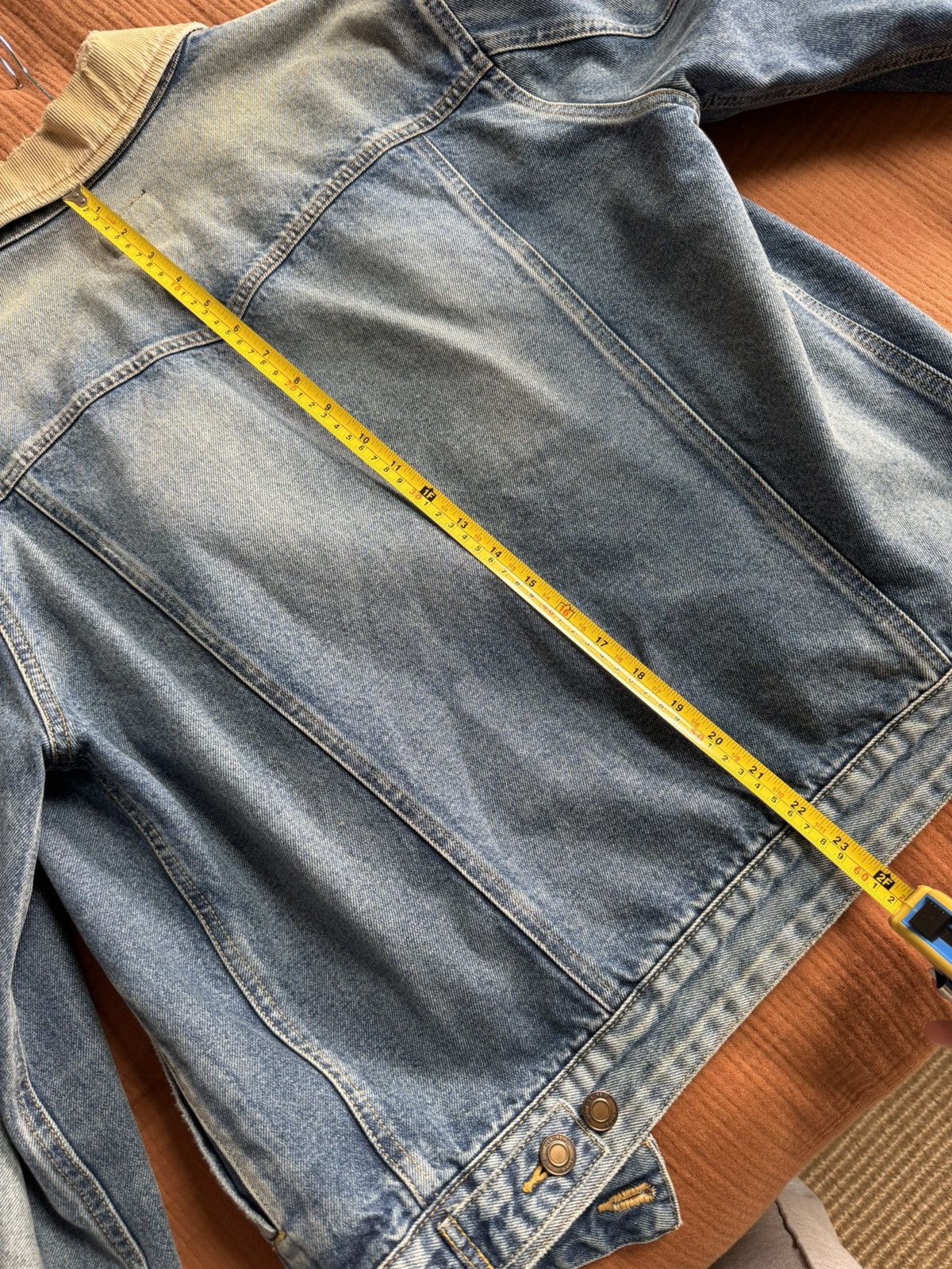 Saint Laurent Paris Saint Laurent Corduroy collar denim jacket Size US XL / EU 56 / 4 - 9 Thumbnail