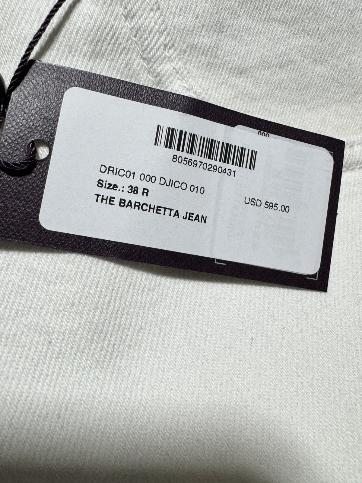 Isaia Napolii Isaia Napoli Barchetta White Denim Designer Jeans Size US 38 / EU 54 - 5 Thumbnail