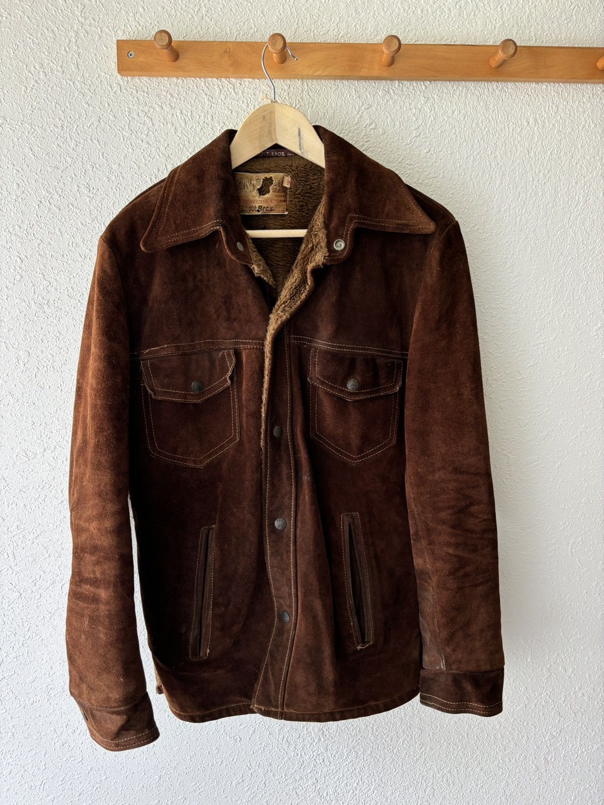 70s Schott Rancher Type 3 style Suede Jacket