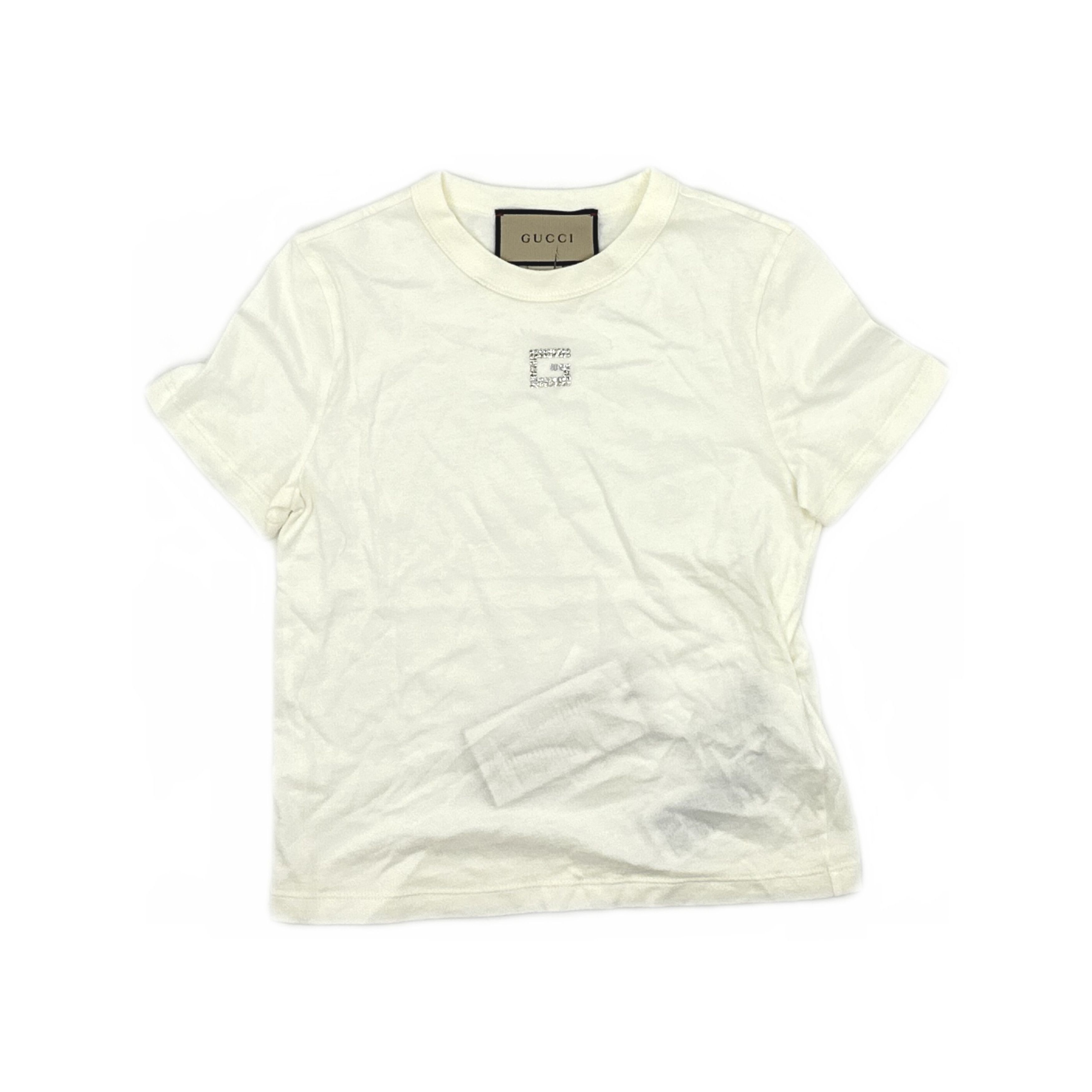 Gucci Gucci Interlocking G Crystal T-Shirt XXS Size XXS / US 00 / IT 34 - 1 Thumbnail