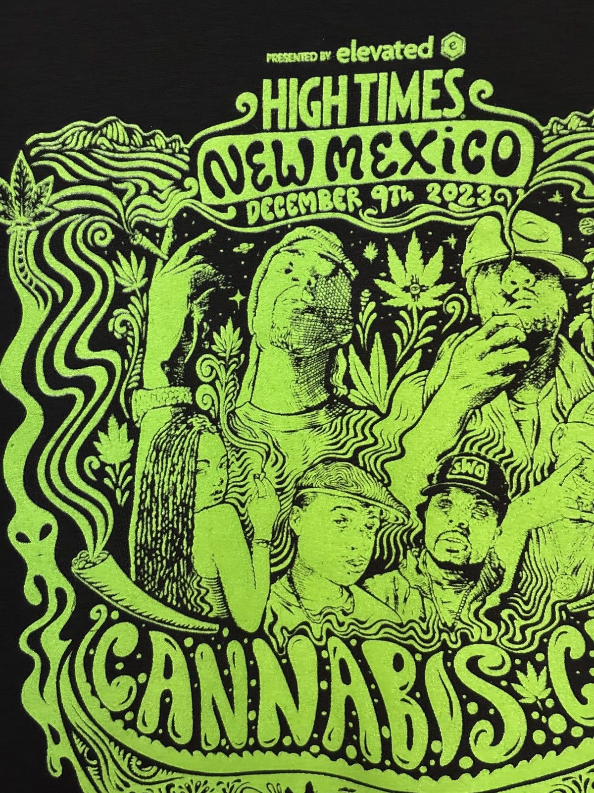 Gildan 2023 High Times Cannabis Cup Black / Green Hoodie - Sz: M Size US M / EU 48-50 / 2 - 3 Thumbnail