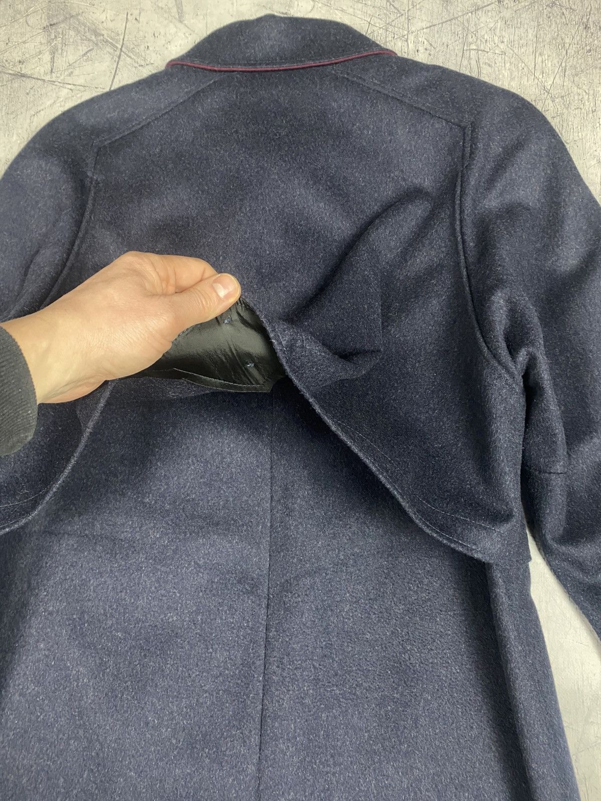 Other Vintage German Loden Wool Long Coat – Made in Germany Size XL / US 12-14 / IT 48-50 - 17 Thumbnail