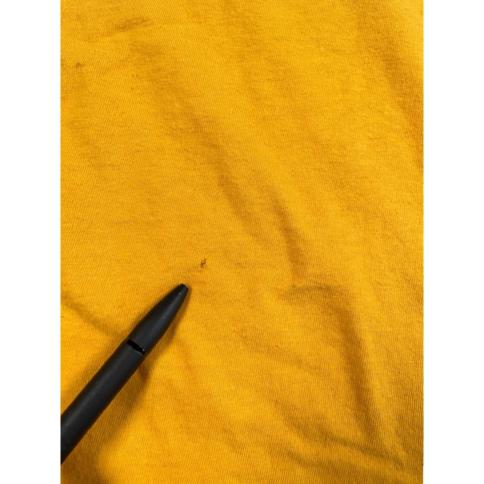 Vintage VINTAGE Distressed 90s V-Neck T-Shirt Adult 2XLT Dark Yellow Single Stitch Cotton Mens Size US XXL / EU 58 / 5 - 5 Thumbnail