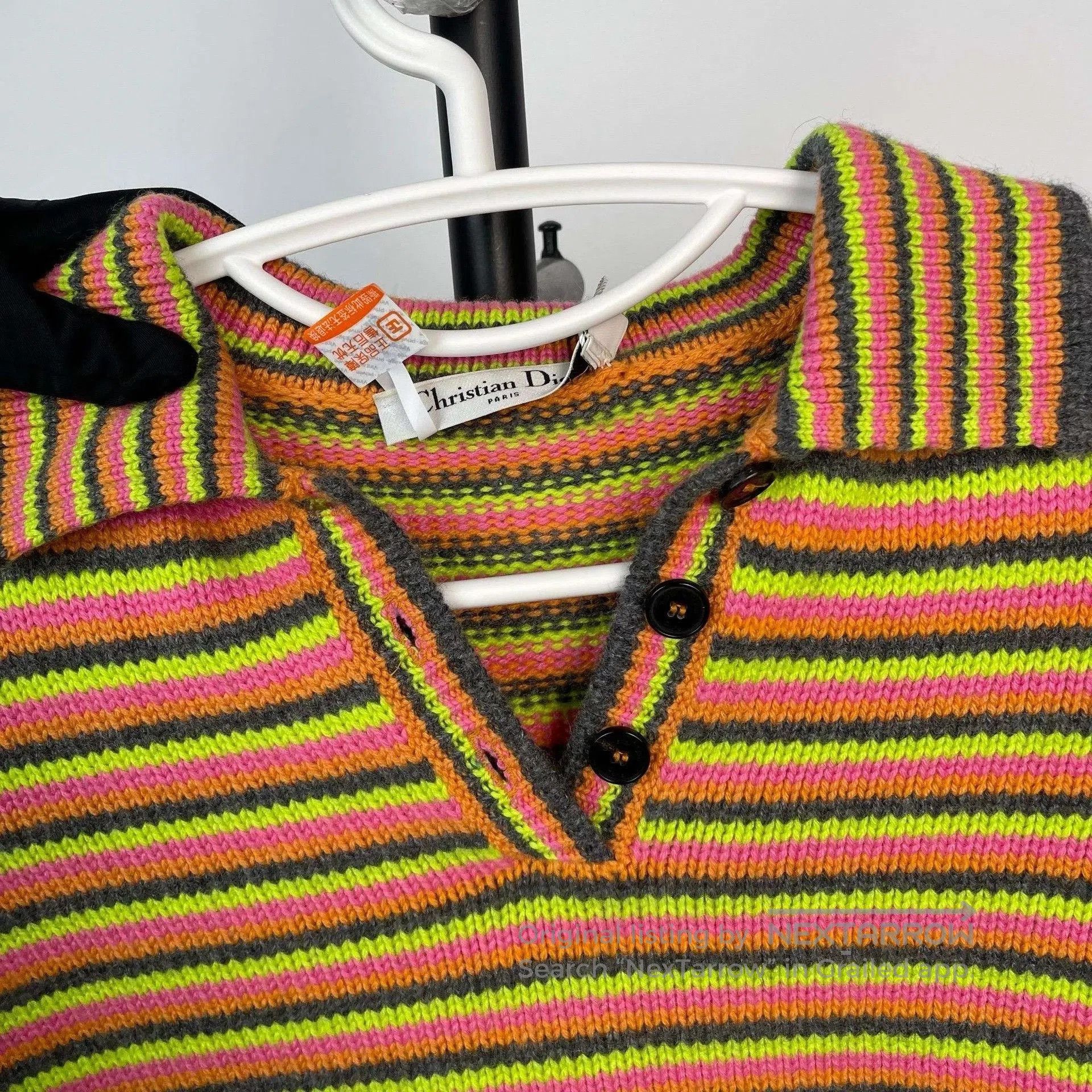 Dior Dior Colorful Stripe Bee Knit Top. Size S / US 4 / IT 40 - 4 Thumbnail