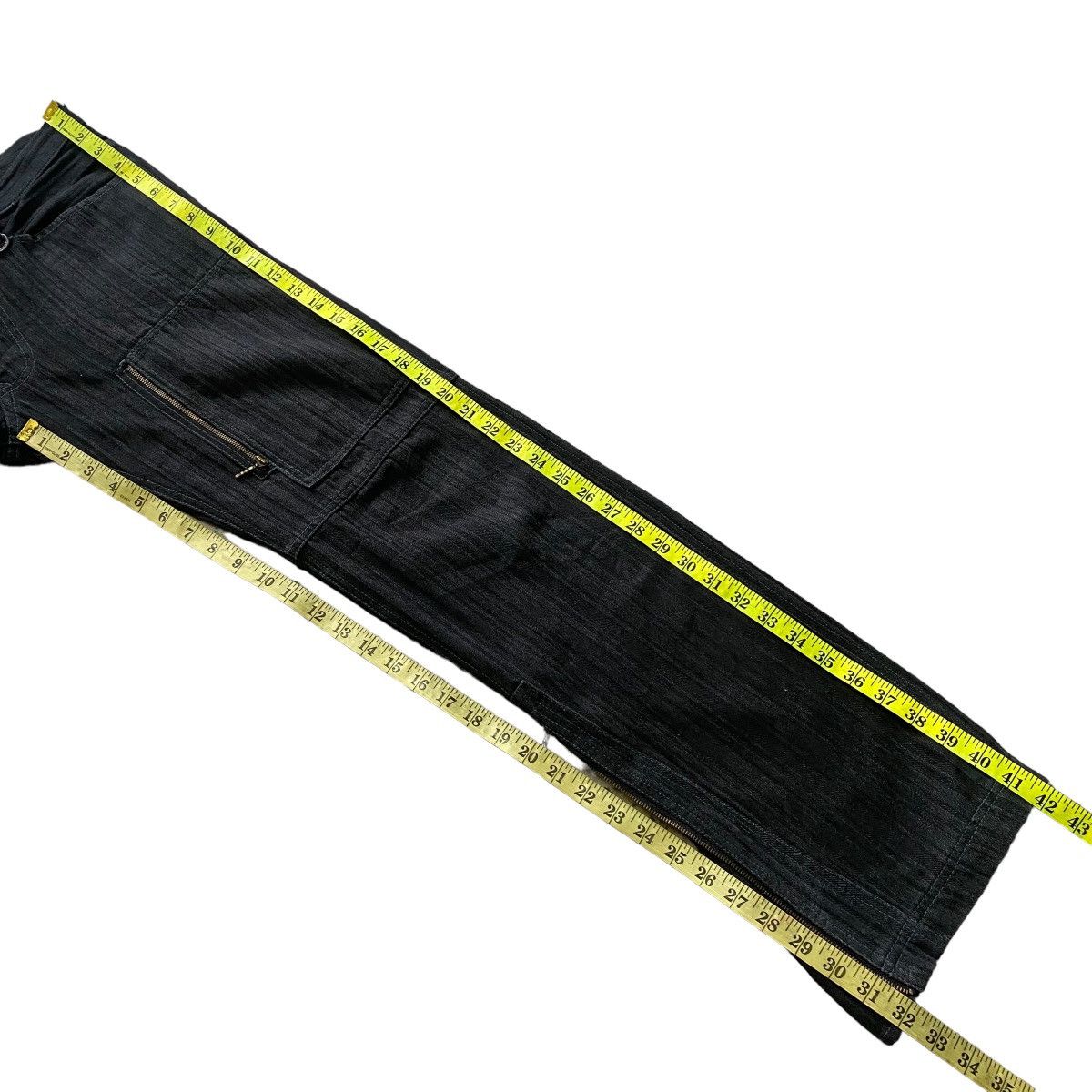 Japanese Brand NCFM Denim Cargo Zipper Flare Pant Size US 30 / EU 46 - 22 Thumbnail
