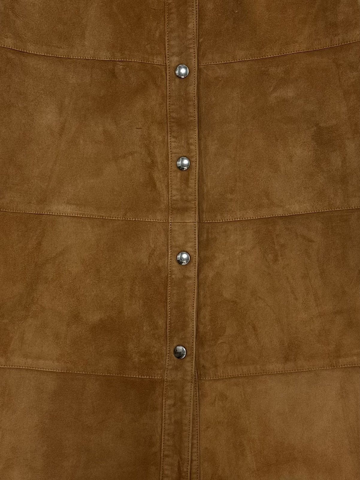 Miu Miu MIU MIU Fall Winter 2018 Studded Suede Midi Skirt Size 25" / US 0 / IT 36 - 4 Thumbnail