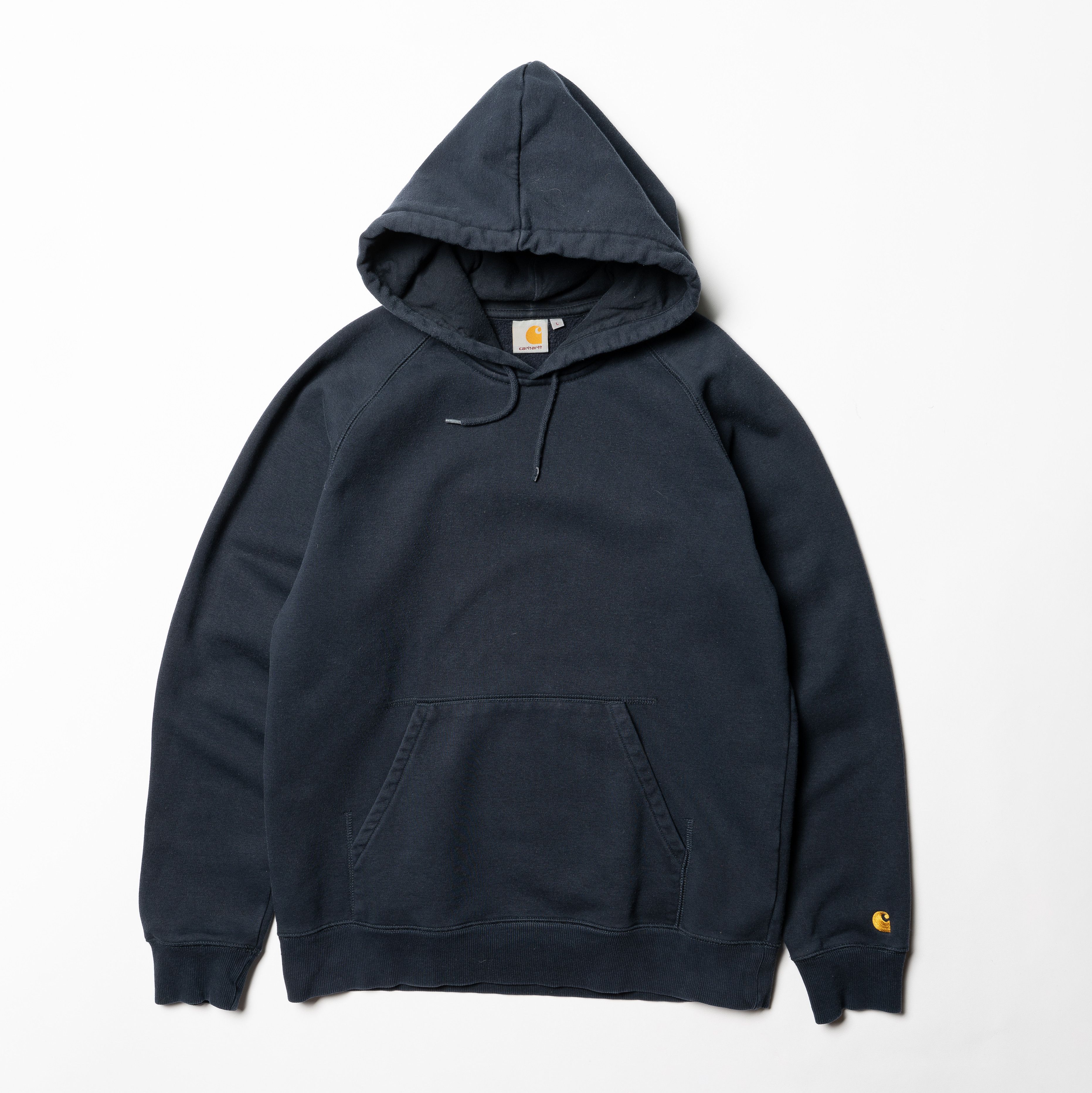 Carhartt Wip 🔵 CARHARTT Hooded Chase Sweat Baggy Fit Navy Small Logo Y2K Size US L / EU 52-54 / 3 - 1 Thumbnail
