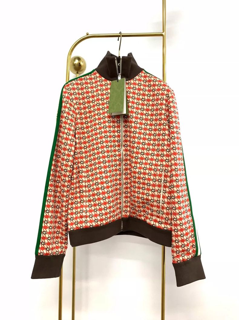 Gucci Printed zipper jacket