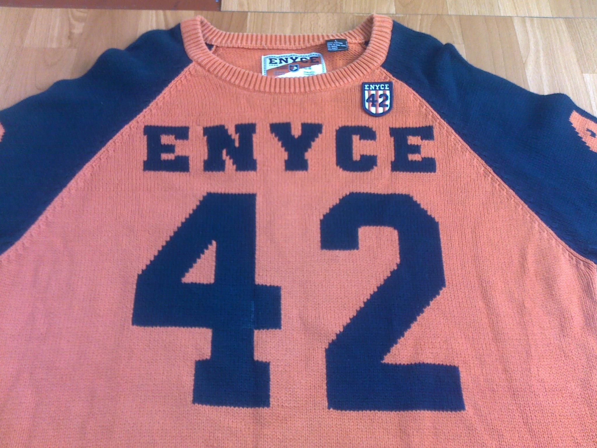 Enyce Enyce sweatshirt, orange sweater shirt vintage 90s hip-hop L Size US L / EU 52-54 / 3 - 5 Thumbnail