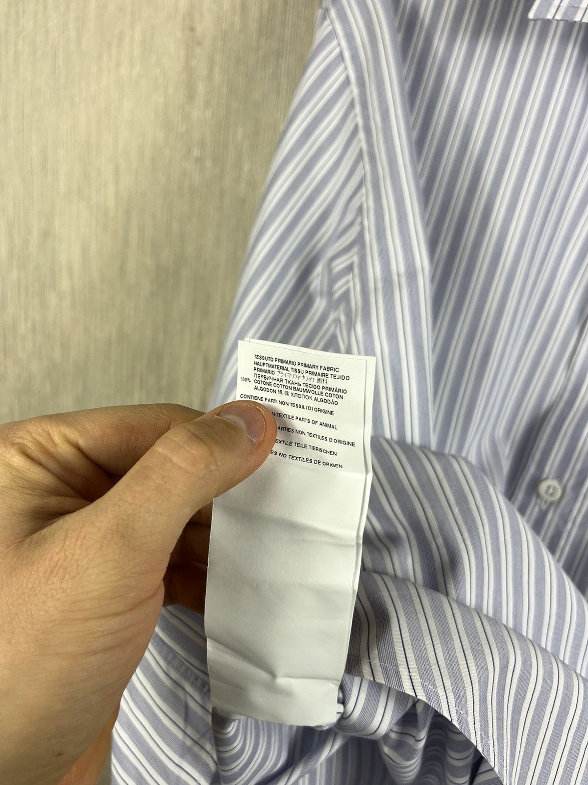 Designer × Maison Margiela Maison Margiela line 4 oversized striped shirt with pocket Size M / US 6-8 / IT 42-44 - 20 Thumbnail