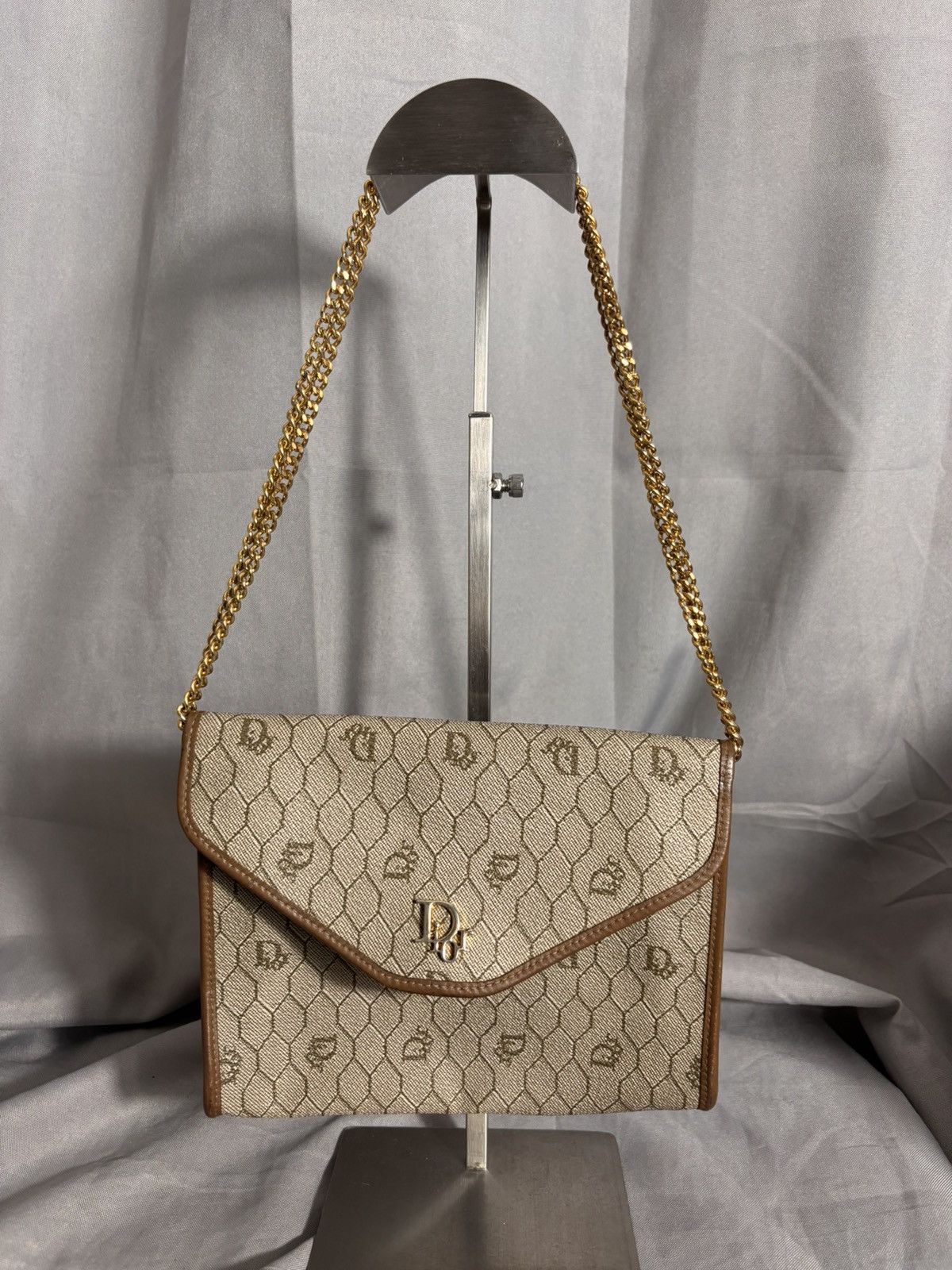 Dior Christian Dior Archival Honeycomb Canvas Chain Bag Size ONE SIZE - 2 Thumbnail