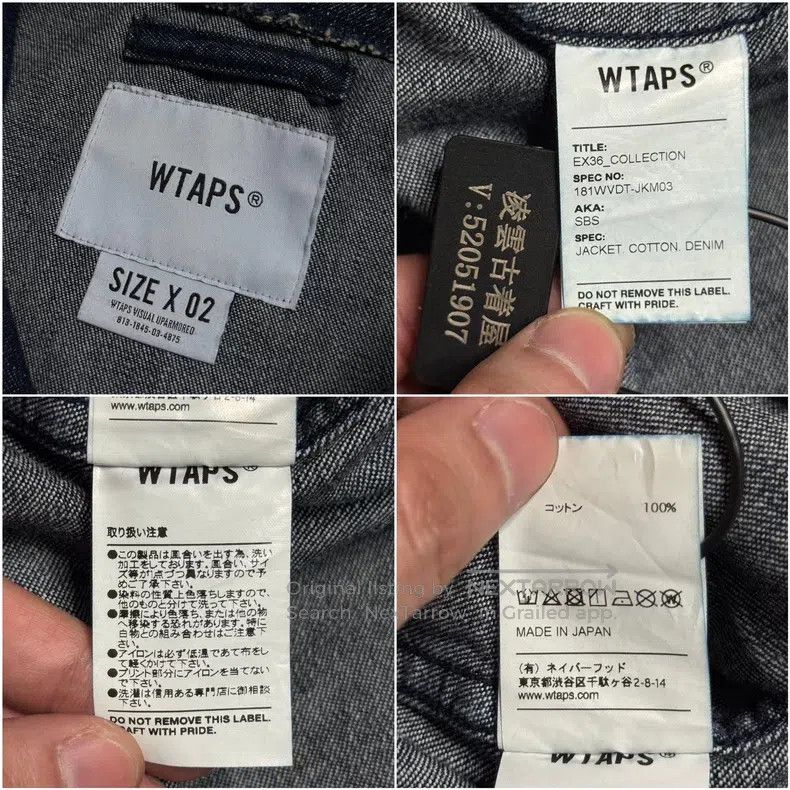 Wtaps Wtaps Half zip hooded denim jacket Size US M / EU 48-50 / 2 - 8 Thumbnail