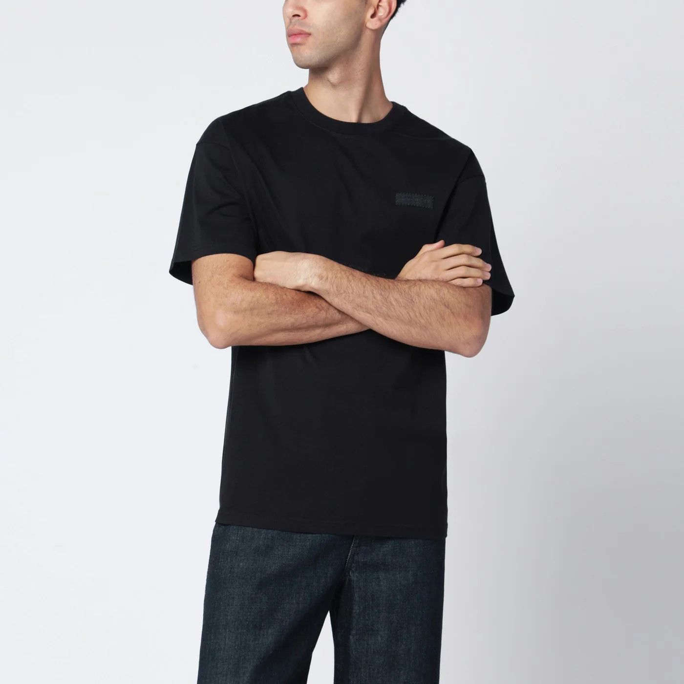 Givenchy o1d2blof0426 Cotton Logo Short Sleeve T-Shirt in Black Size US L / EU 52-54 / 3 - 4 Thumbnail