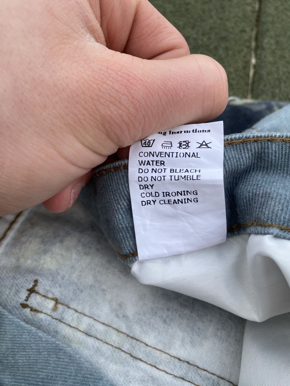 Vintage Baroque Painting Art Jeans Full Graphic Vintage-Style Denim Size US 36 / EU 52 - 11 Thumbnail
