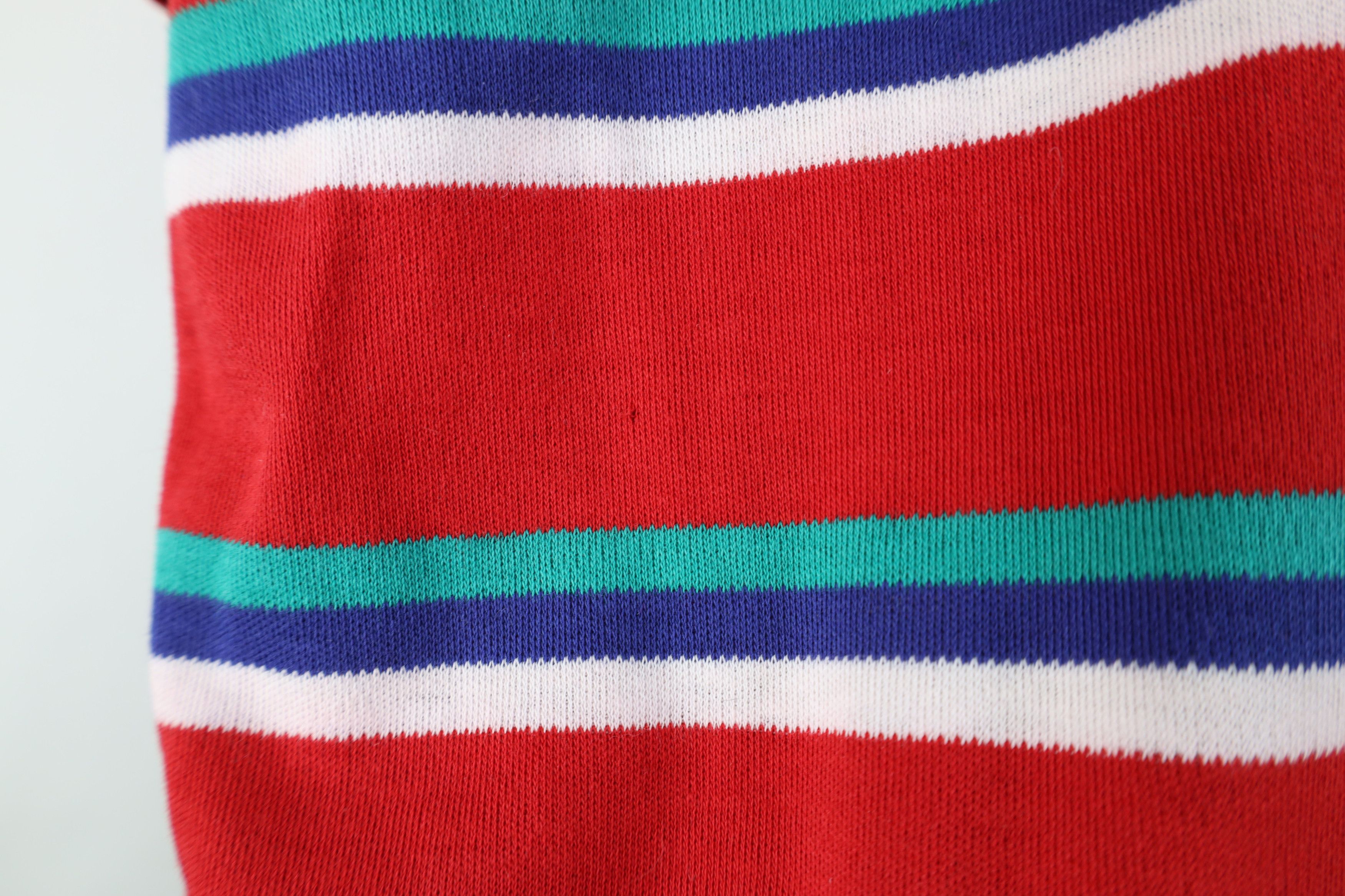 Polo Ralph Lauren Vintage 90s Ralph Lauren Striped Soft Cotton Knit Polo USA Size US M / EU 48-50 / 2 - 10 Thumbnail