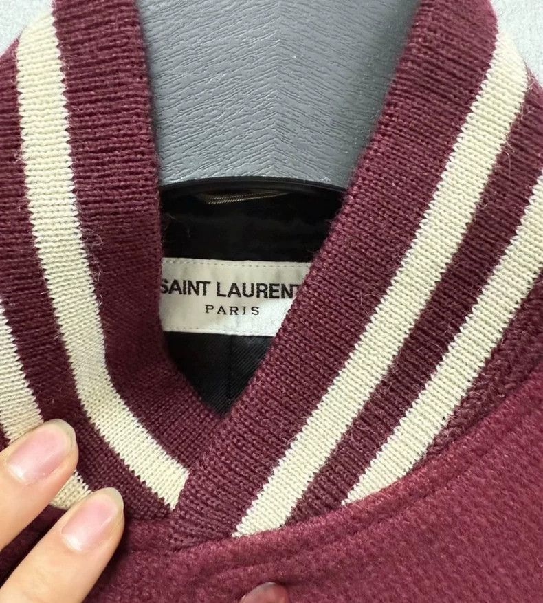 Saint Laurent Paris Saint Laurent Paris Saint Laurent Burgundy Logo Baseball J Size US L / EU 52-54 / 3 - 2 Thumbnail