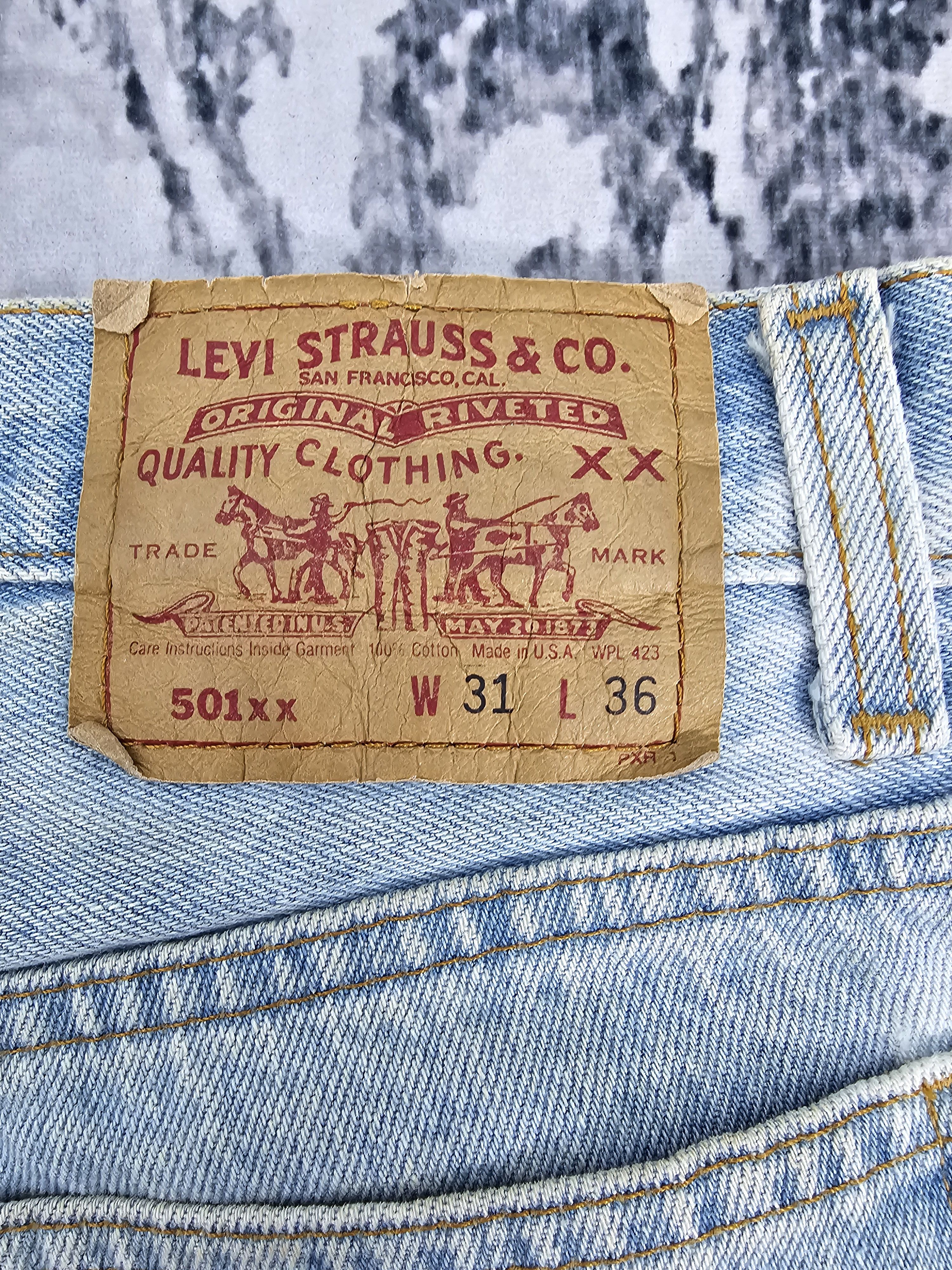 Levi's Vintage Clothing Vtg 90's LEVIS 501 XX Light Blue Faded Size 29X30 Jean L0413 Size US 29 - 9 Thumbnail