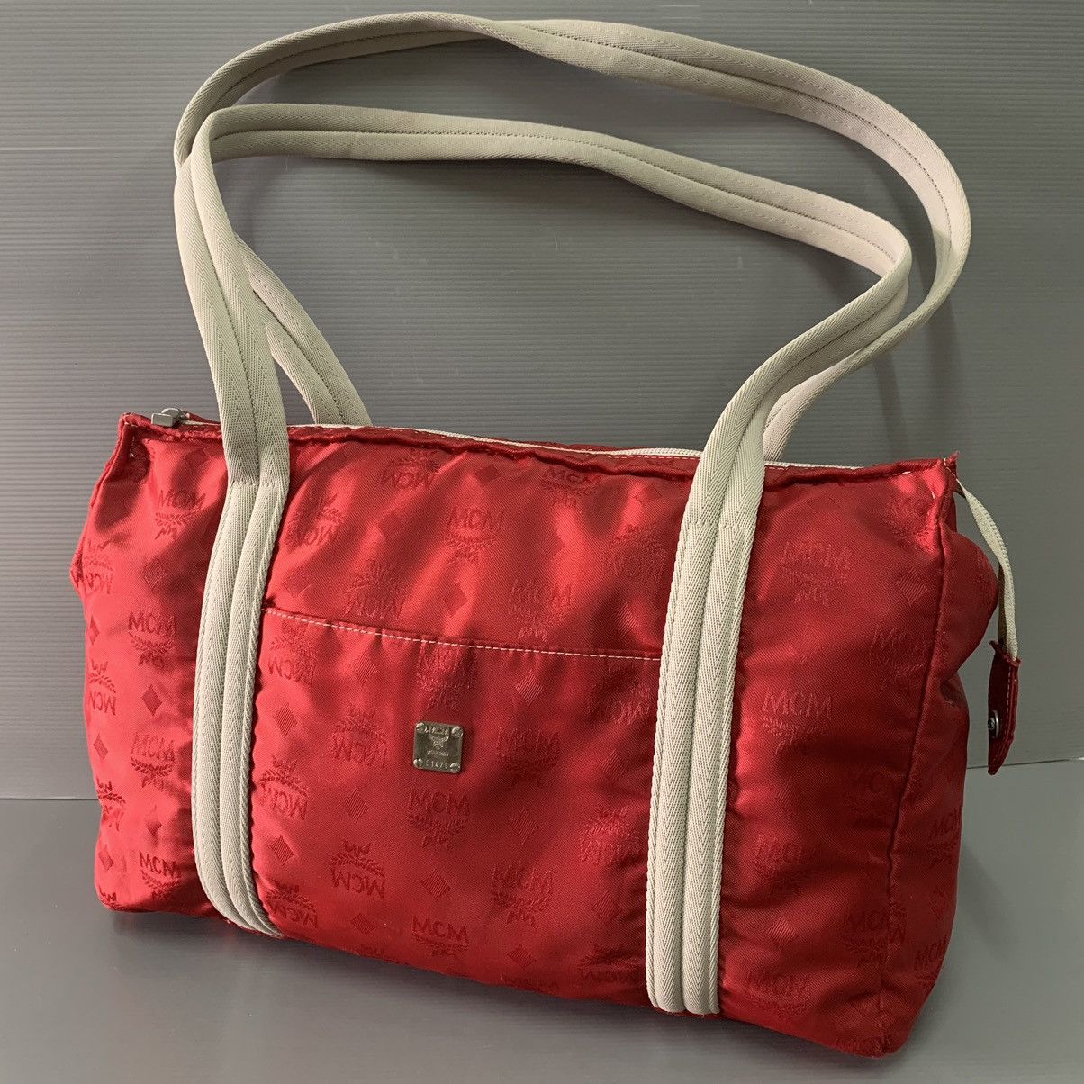 MCM MCM Red Large Shoulder Bag Size ONE SIZE - 15 Thumbnail
