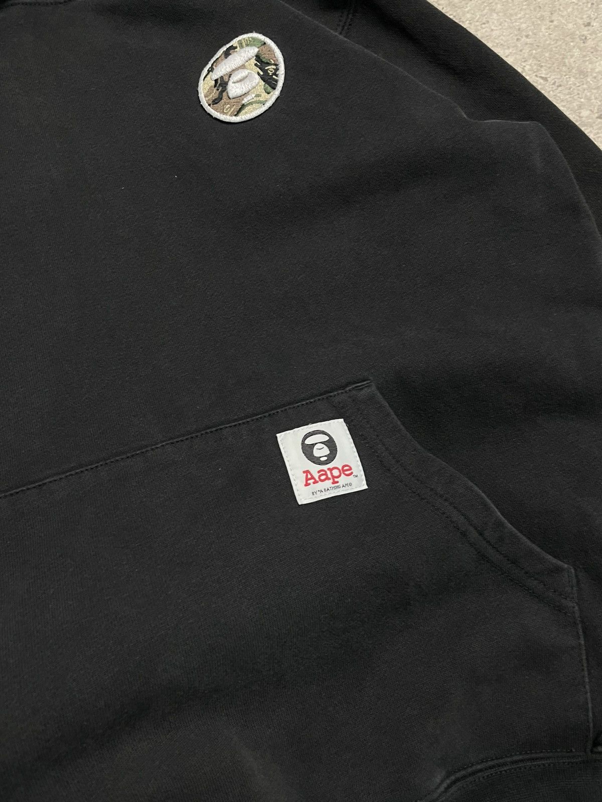 Aape Black Aape Hoodie By A Bathing Ape Size US M / EU 48-50 / 2 - 6 Thumbnail