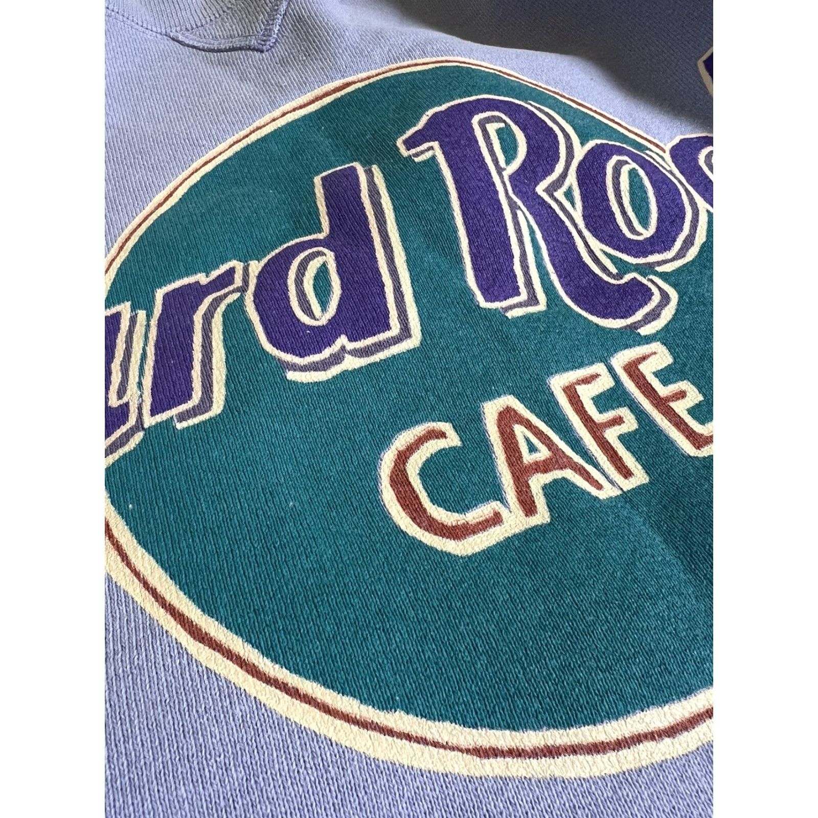 Hard Rock Cafe VINTAGE Hard Rock Cafe San Francisco Sweatshirt Crewneck L Periwinkle Logo USA 90s Size US L / EU 52-54 / 3 - 6 Thumbnail