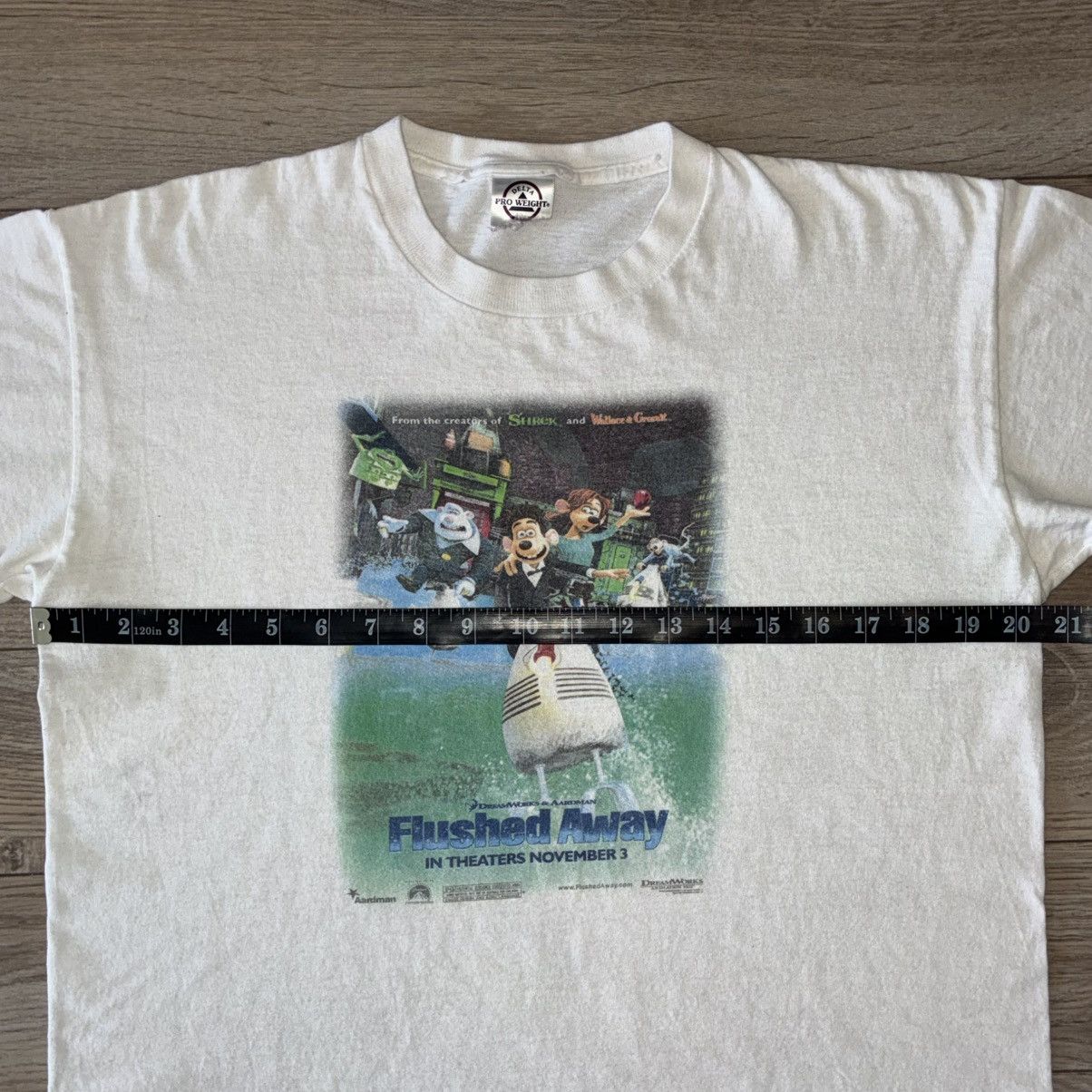 Delta Dreamworks animation Flushed Away 2006 movie promo tee Size US M / EU 48-50 / 2 - 5 Thumbnail