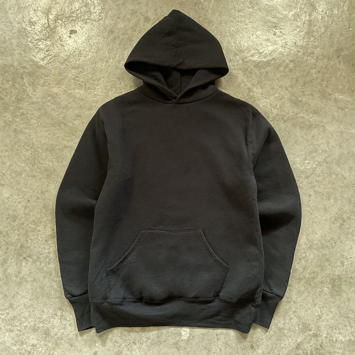 Russell Athletic × Vintage 80s Russel Black Faded double face hoodie Size US M / EU 48-50 / 2 - 1 Thumbnail
