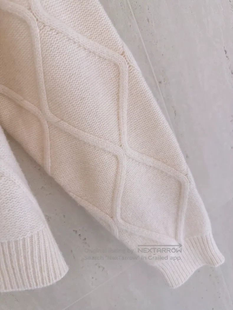 Valentino Valentino White diamond checkered sheep wool knitted sweat Size XS / US 0-2 / IT 36-38 - 5 Thumbnail
