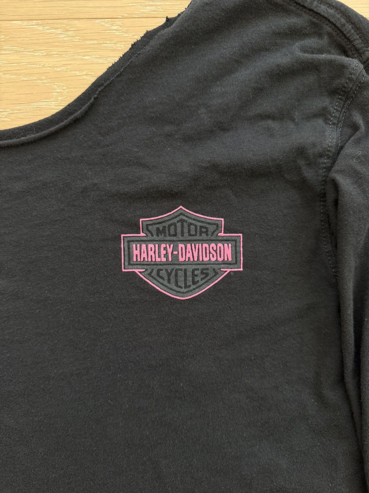 Harley Davidson Y2K Harley Davidson Motorcycles cropped women long sleeve Size L / US 10 / IT 46 - 2 Thumbnail