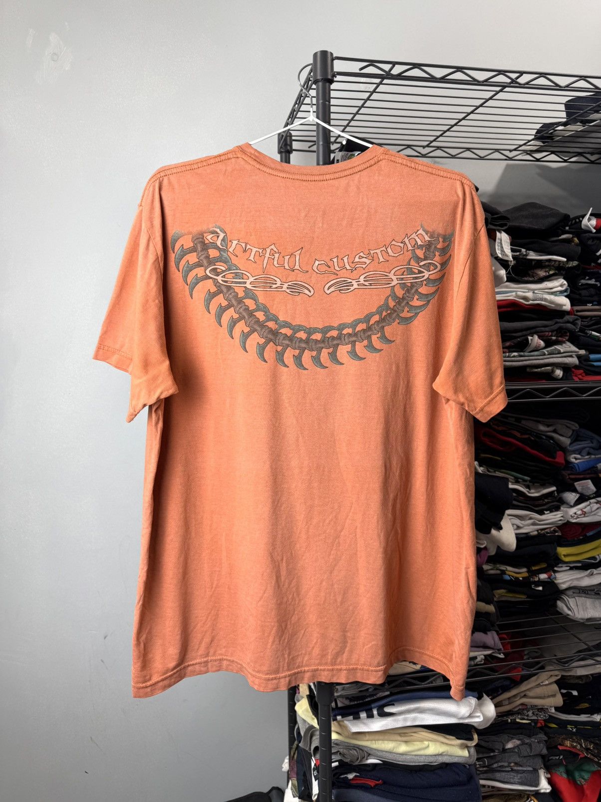 Vintage Vintage Artful Custom Art T Shirt Skull Bones Sceleton Size US L / EU 52-54 / 3 - 2 Thumbnail