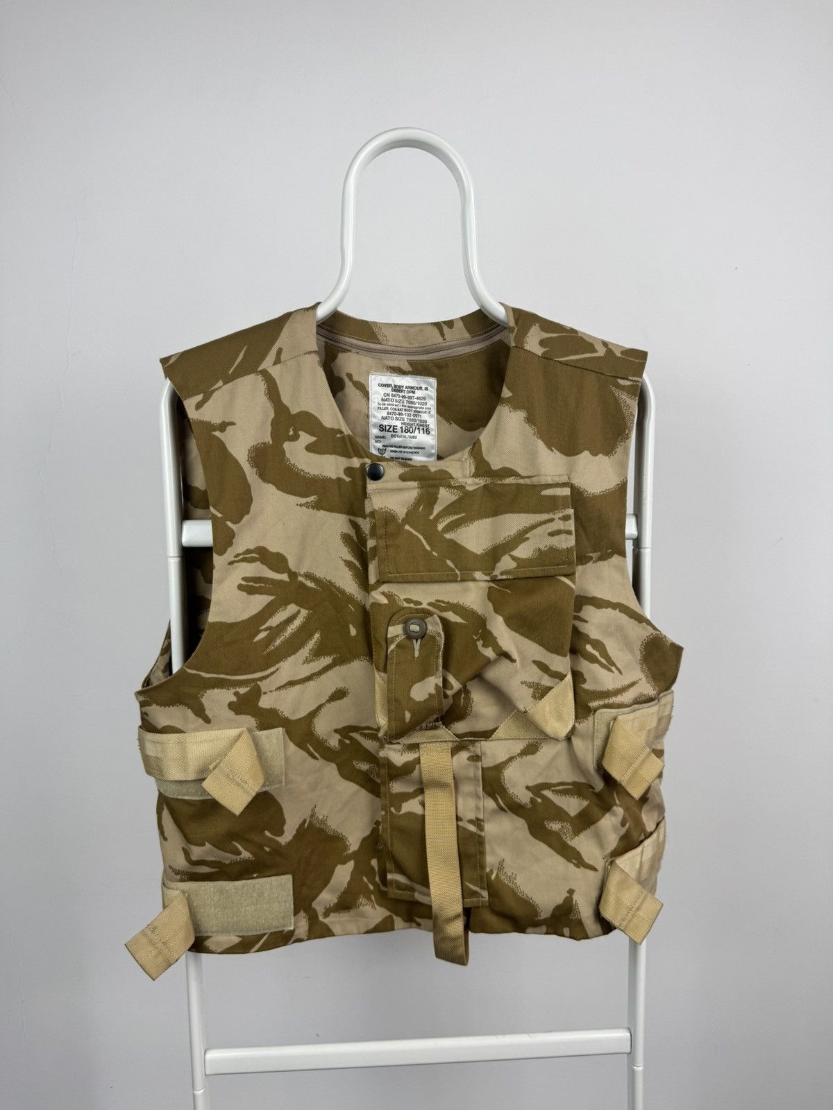 Vintage Vintage British Army Cover Body Armour Desert Camo Vest Size US M / EU 48-50 / 2 - 1 Thumbnail