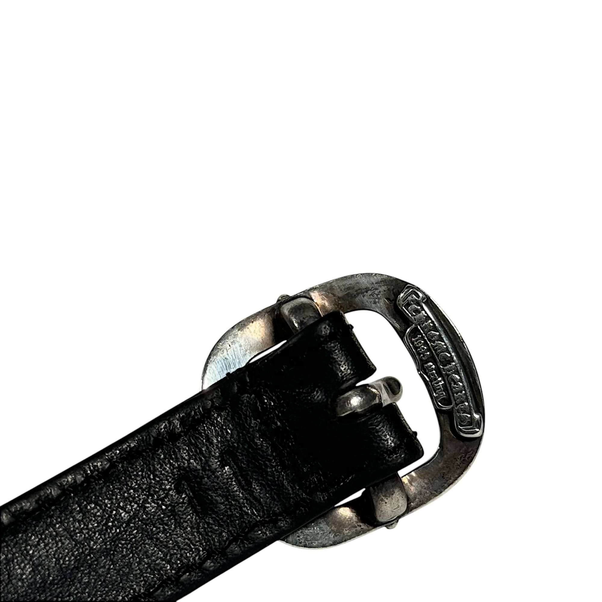 Chrome Hearts CH GUNSLIGER BUCKLE BRACELET LEATHER Size 32 - 3 Thumbnail