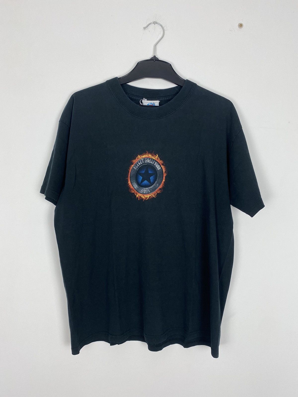 Planet Hollywood × Vintage Vintage 1998 Planet Hollywood Rider Tee Paris Center Logo Size US L / EU 52-54 / 3 - 5 Thumbnail