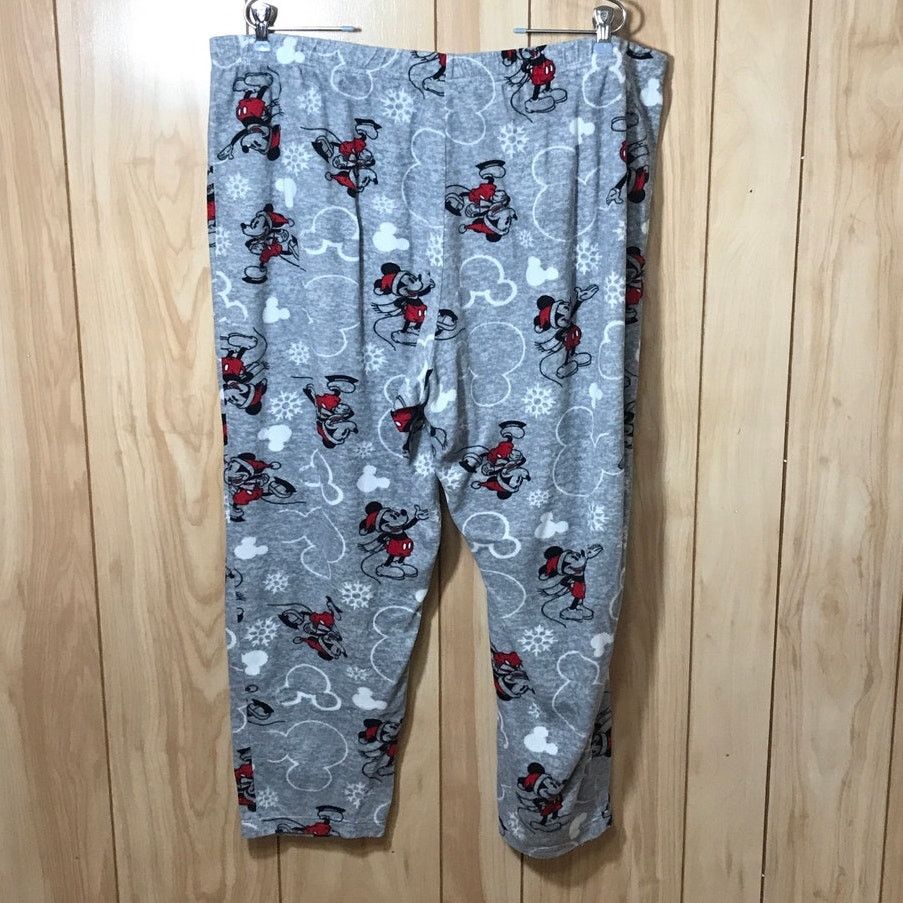Disney Disney Mickey Mouse Winter Sleepwear Pants 2X Size 41" - 2 Thumbnail