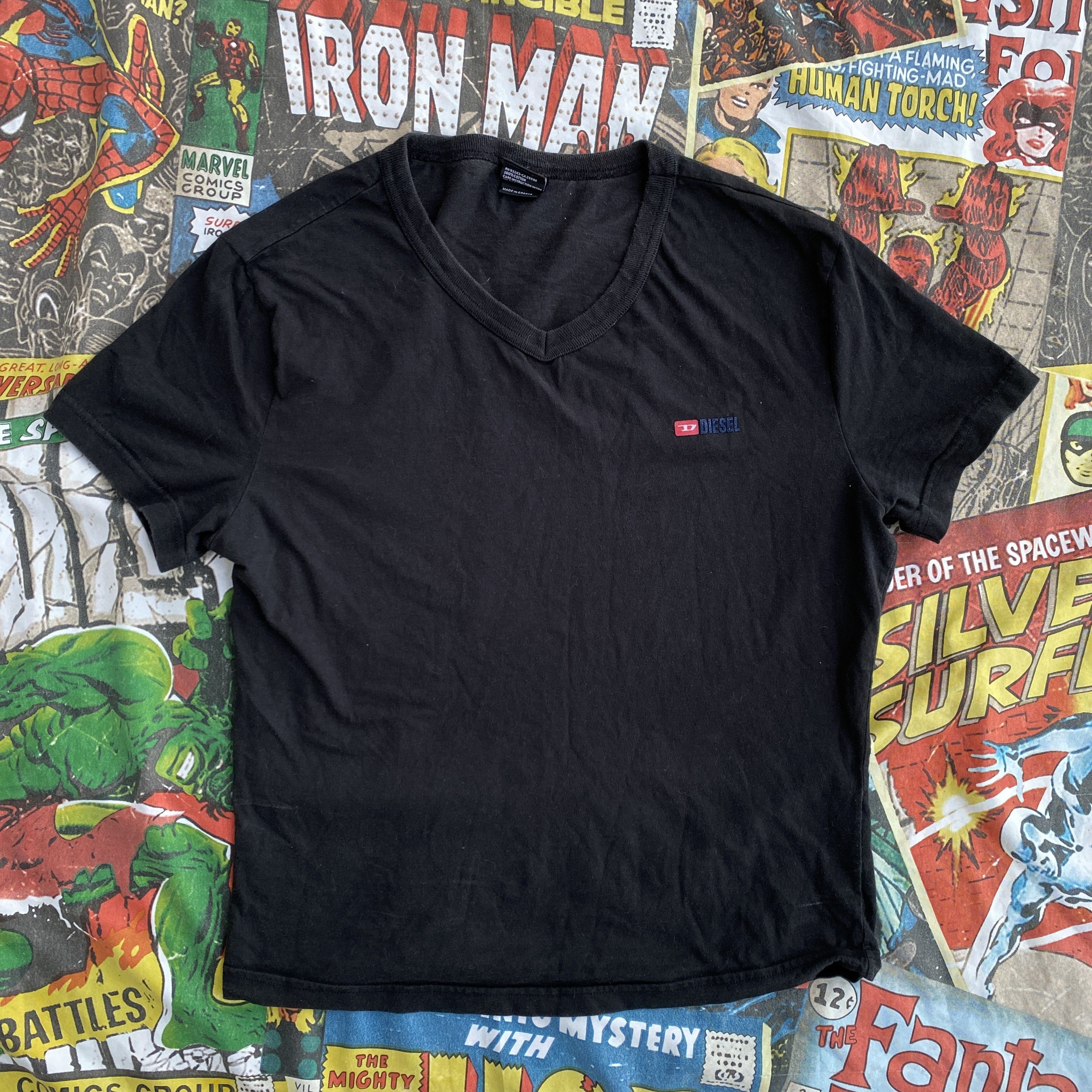 Diesel × Vintage Diesel vintage slim fit black t-shirt - XL Size US XL / EU 56 / 4 - 1 Thumbnail