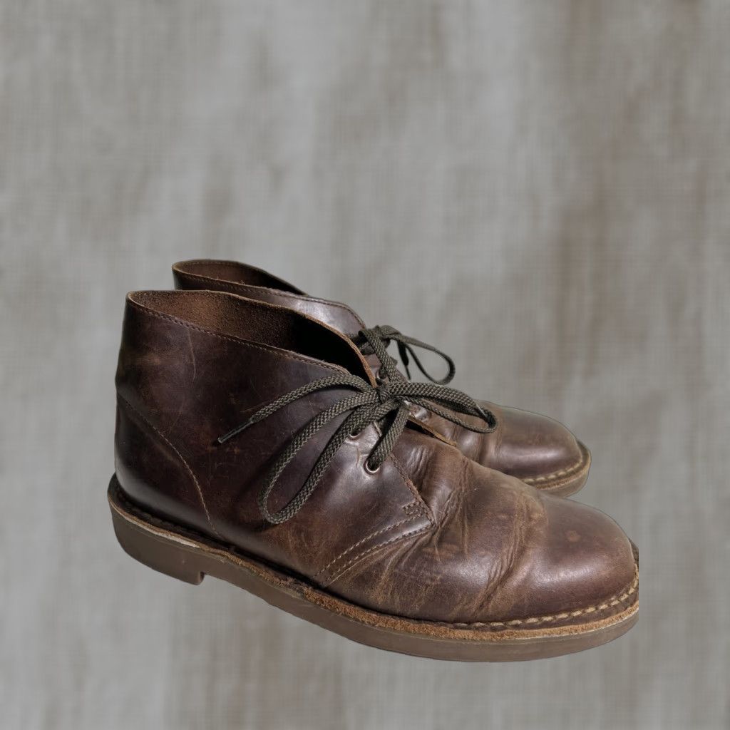 Clarks Clarks Bushacre 15522 Brown Leather Chukka Boots Men Size 7.5 M Size US 8 / EU 41 - 1 Thumbnail