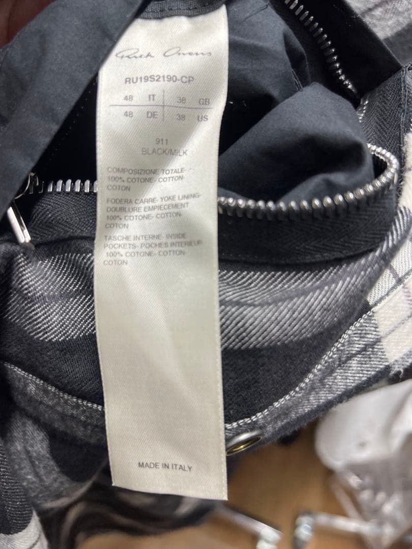 Rick Owens 19SS Sleeveless Oversize Shirt plaid 48 Size US M / EU 48-50 / 2 - 5 Thumbnail