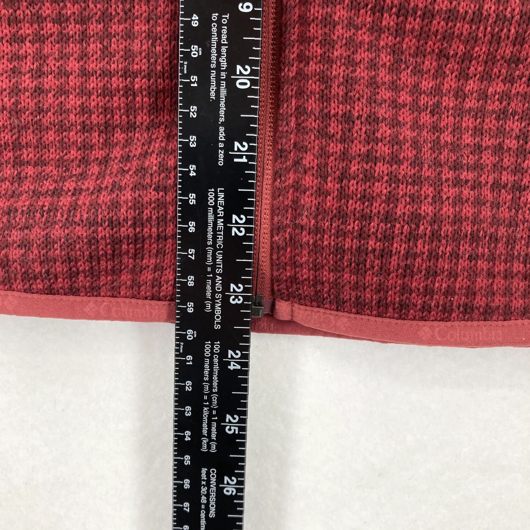 Vintage Columbia Jacket Womens XS Chillin Fleece Full Zip Outdoor Warm Pockets Hiking Red Check zip Jacket Womens XS Outdoor Casual Travel Workwear Size XS / US 0-2 / IT 36-38 - 7 Thumbnail