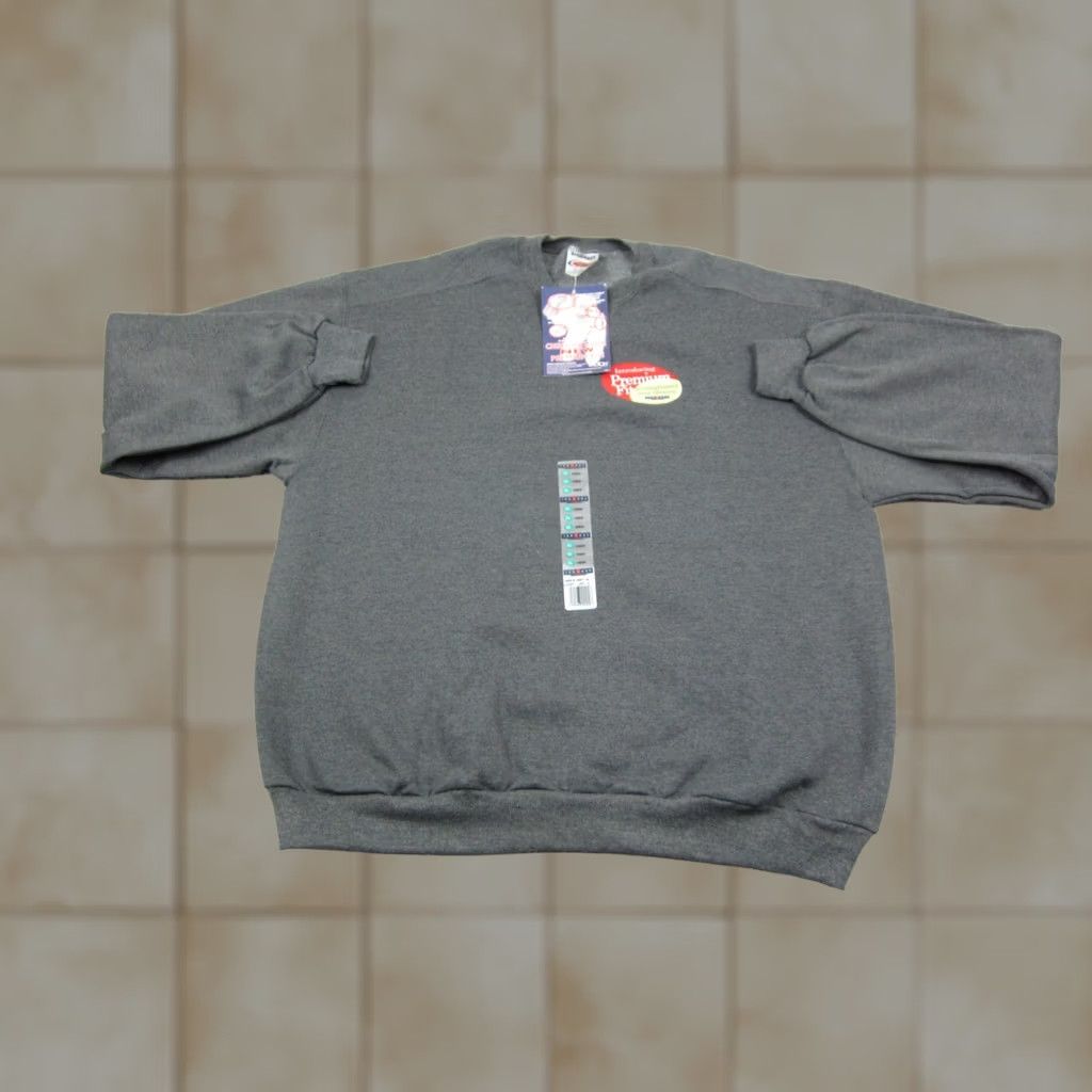 Jerzees VINTAGE Jerzees Sweatshirt Mens XL Gray Crewneck Premium Fit Sweatshirt Size US XL / EU 56 / 4 - 1 Thumbnail