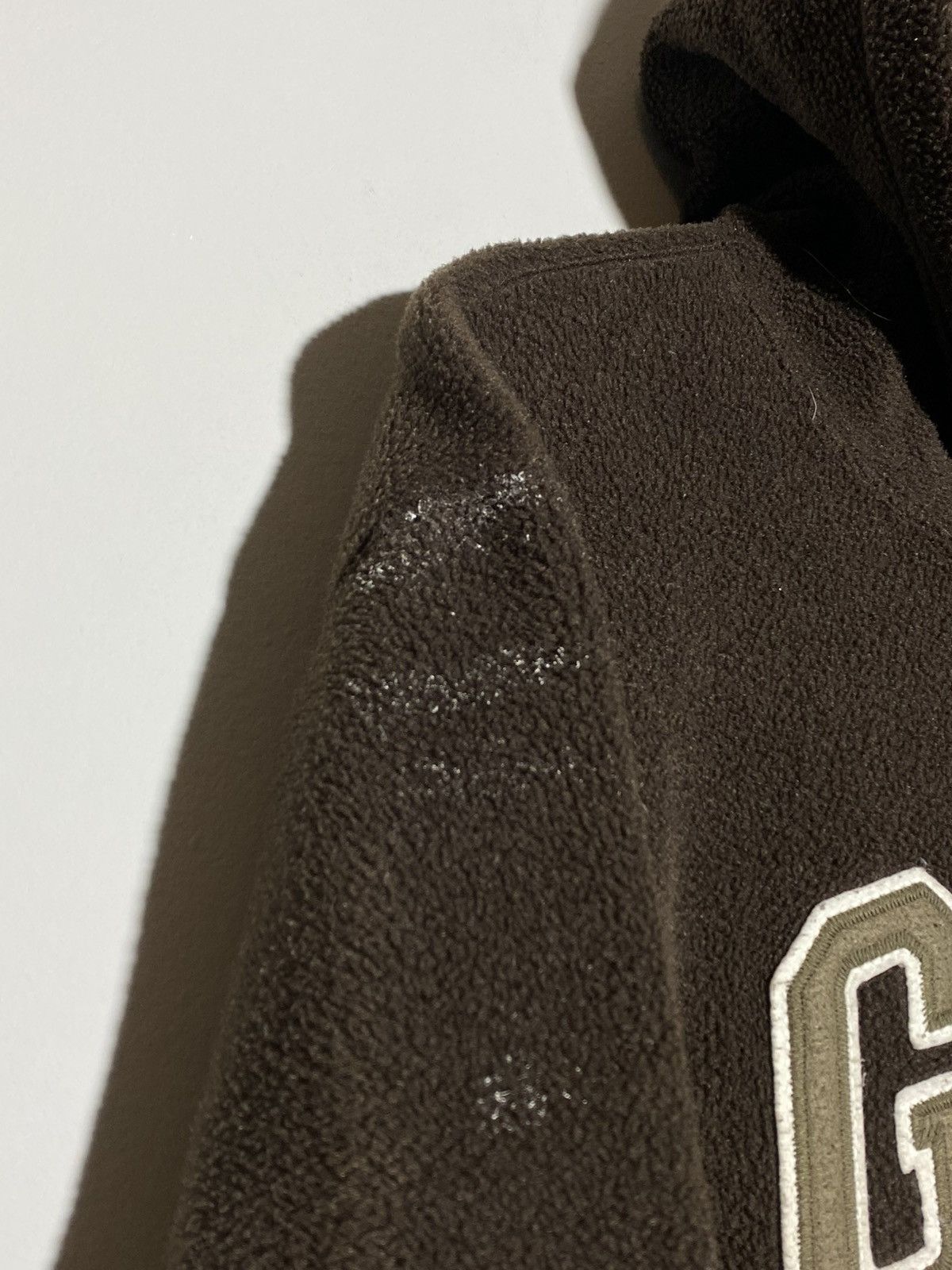 Gap 🔥 Y2K GAP BROWN FLEECE HOODIE DISTRESSED WORKWEAR VIBES Size US M / EU 48-50 / 2 - 11 Thumbnail