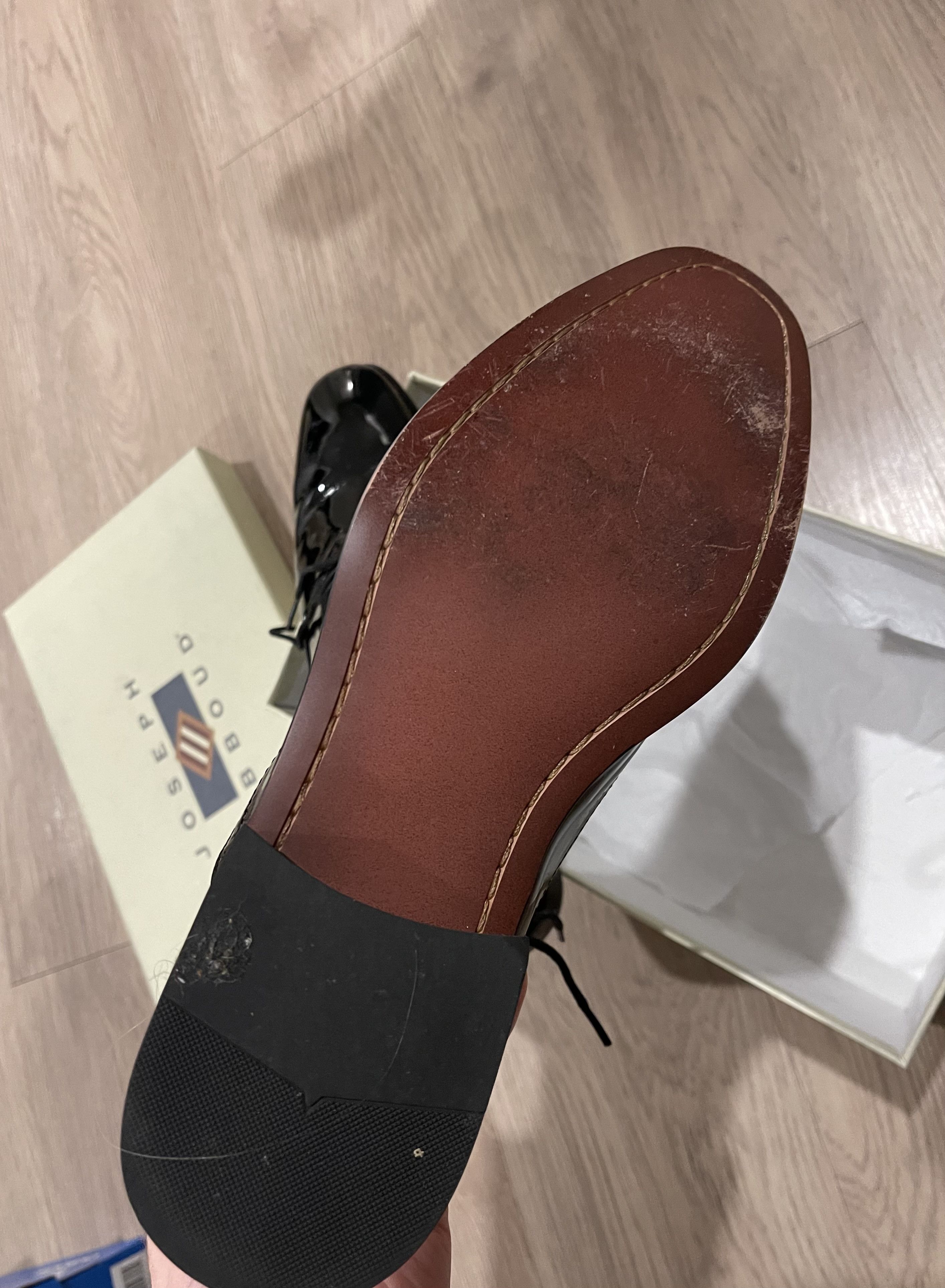 Joseph Abboud Soiree Patent Leather Dress Shoes Size US 10 / EU 43 - 6 Thumbnail