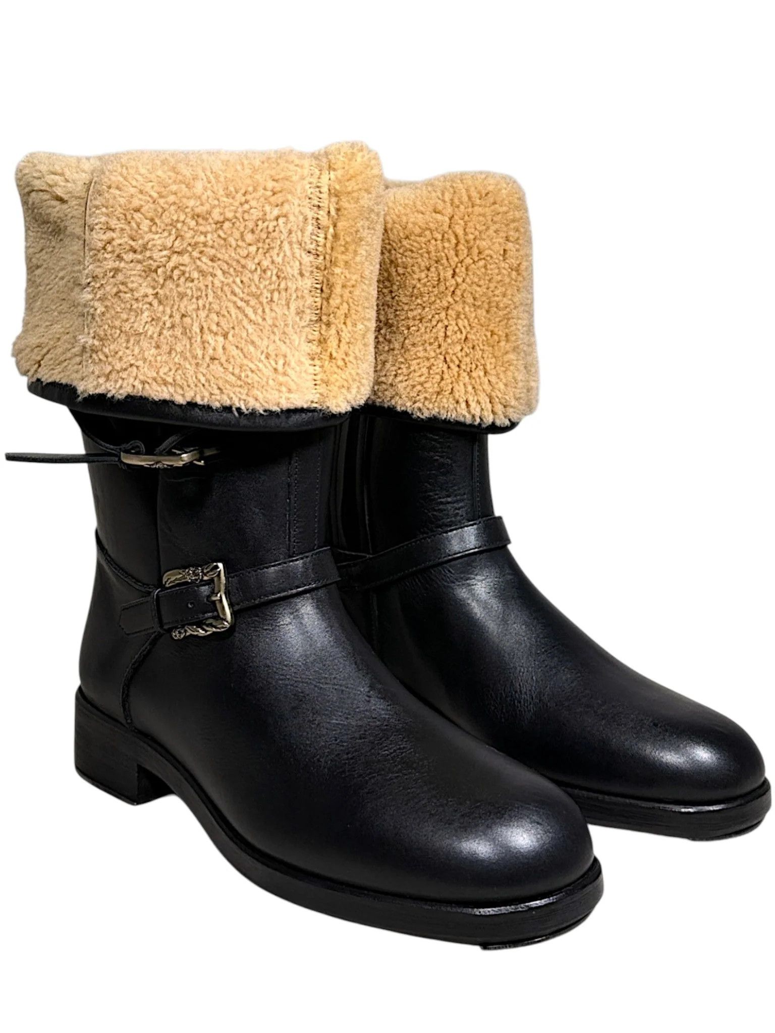 Enfants Riches Deprimes ERD Soviet Arctic Shearling Buckle Leather Boots Size US 10 / EU 43 - 2 Thumbnail