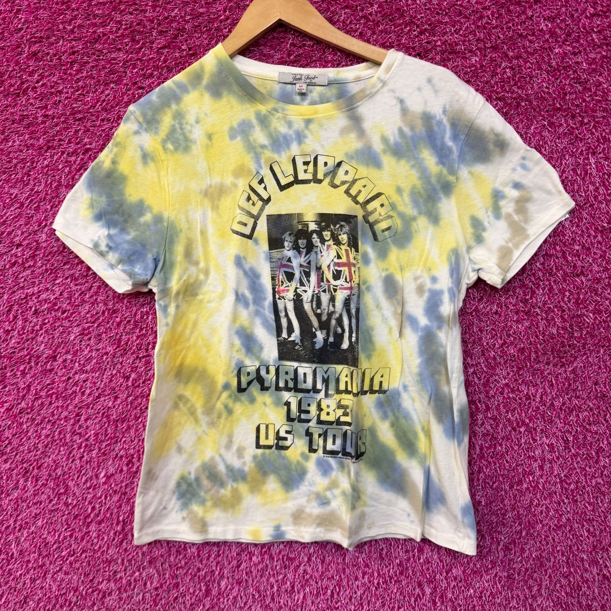 Def Leppard Def Leppard Pyromania 1983 US Tour Heavy Metal Tie Dye Top M Size US M / EU 48-50 / 2 - 1 Thumbnail