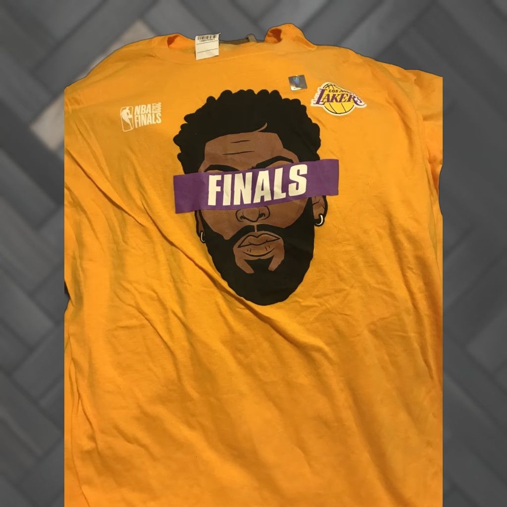 Vintage NWT Anthony Davis Lakers Finals Shirt L Mens Gold 2020 NBA Fanatics T-Shirt Fanatics Finals Shirts Mens L Size US L / EU 52-54 / 3 - 1 Thumbnail